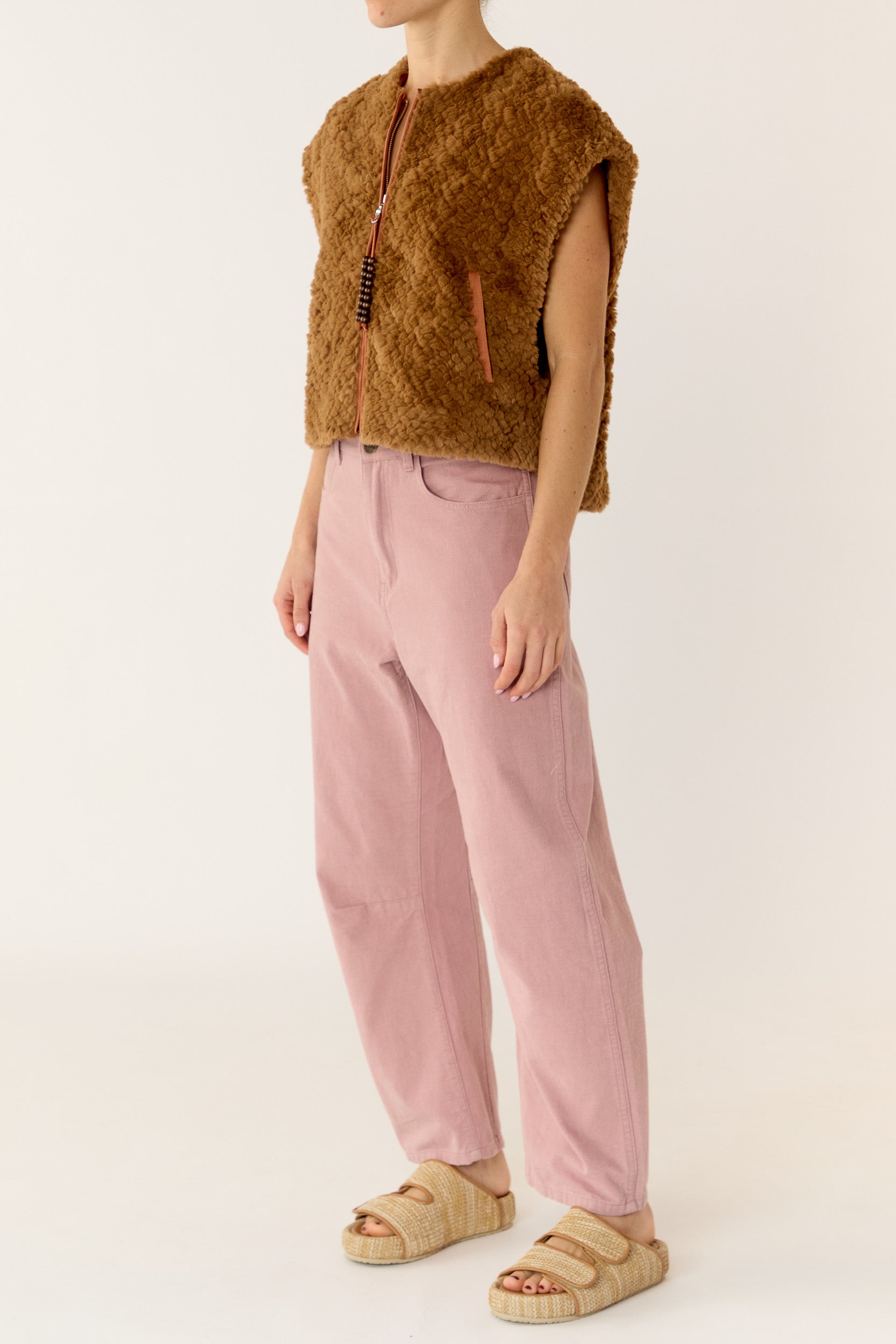 Key Faux Fur Vest
