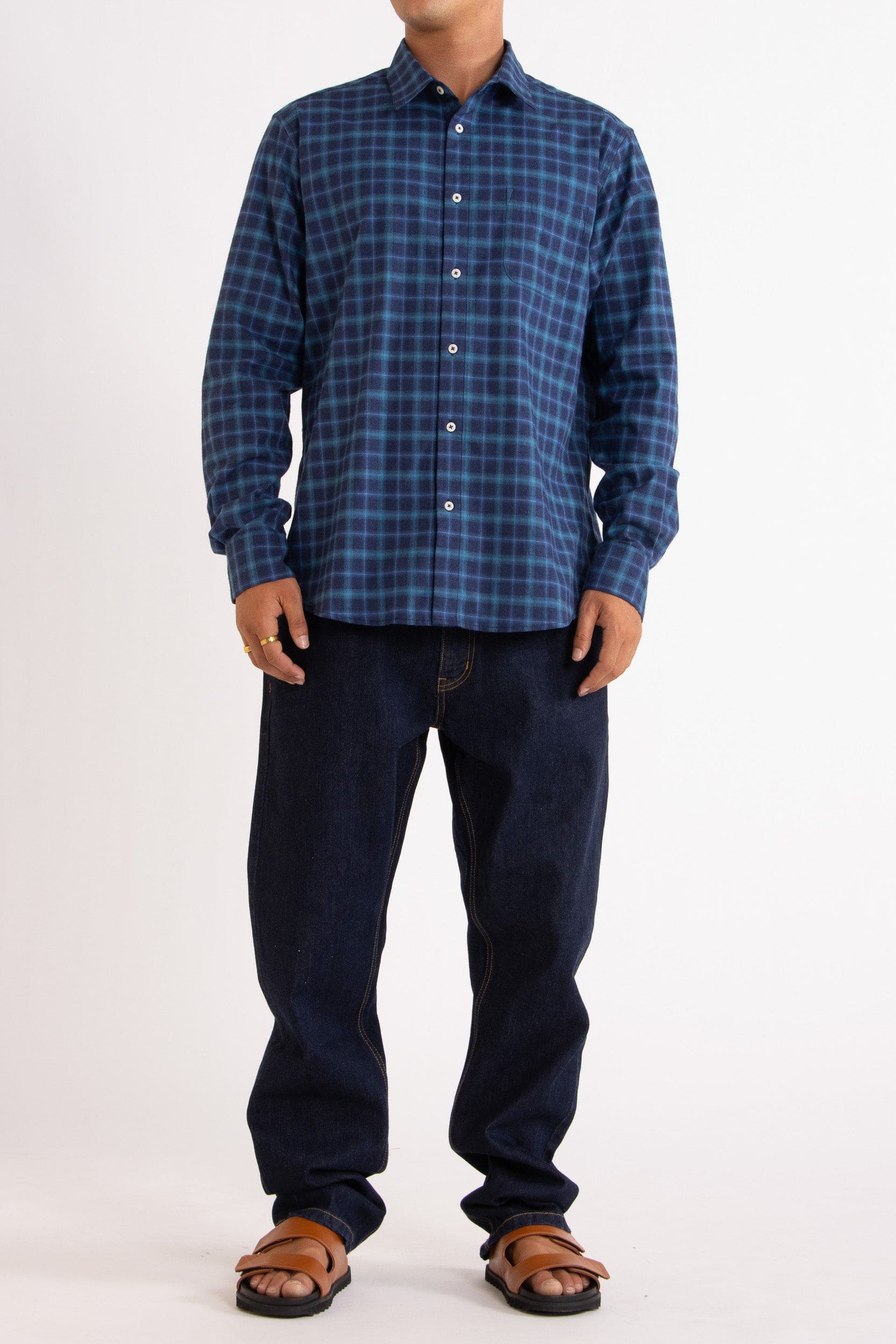 Flynn Check Cotton Shirt