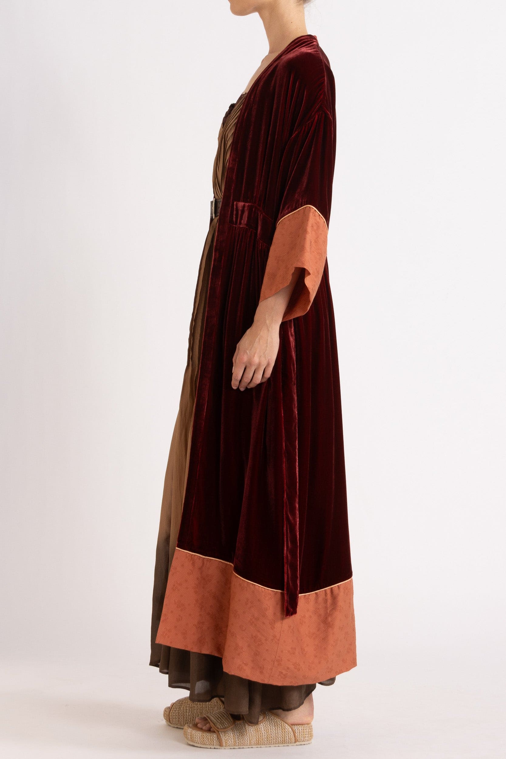 Deme Velvet Satin Duster