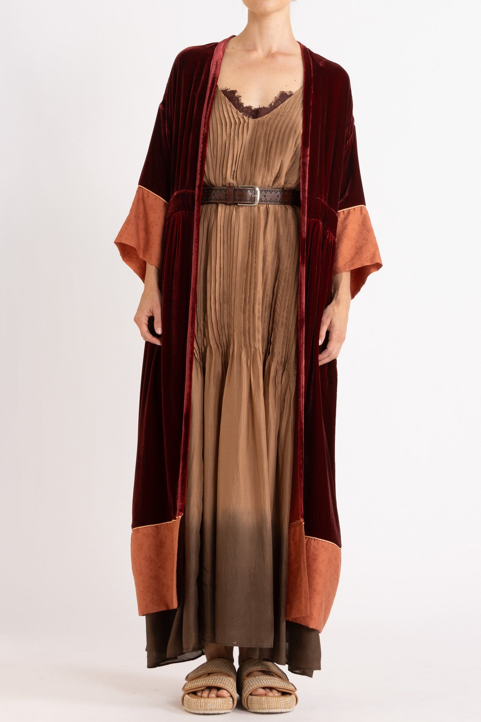 Deme Velvet Satin Duster