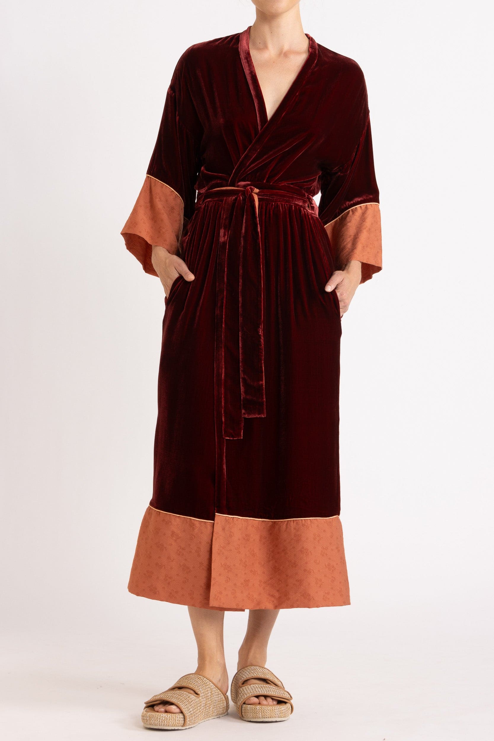 Deme Velvet Satin Duster