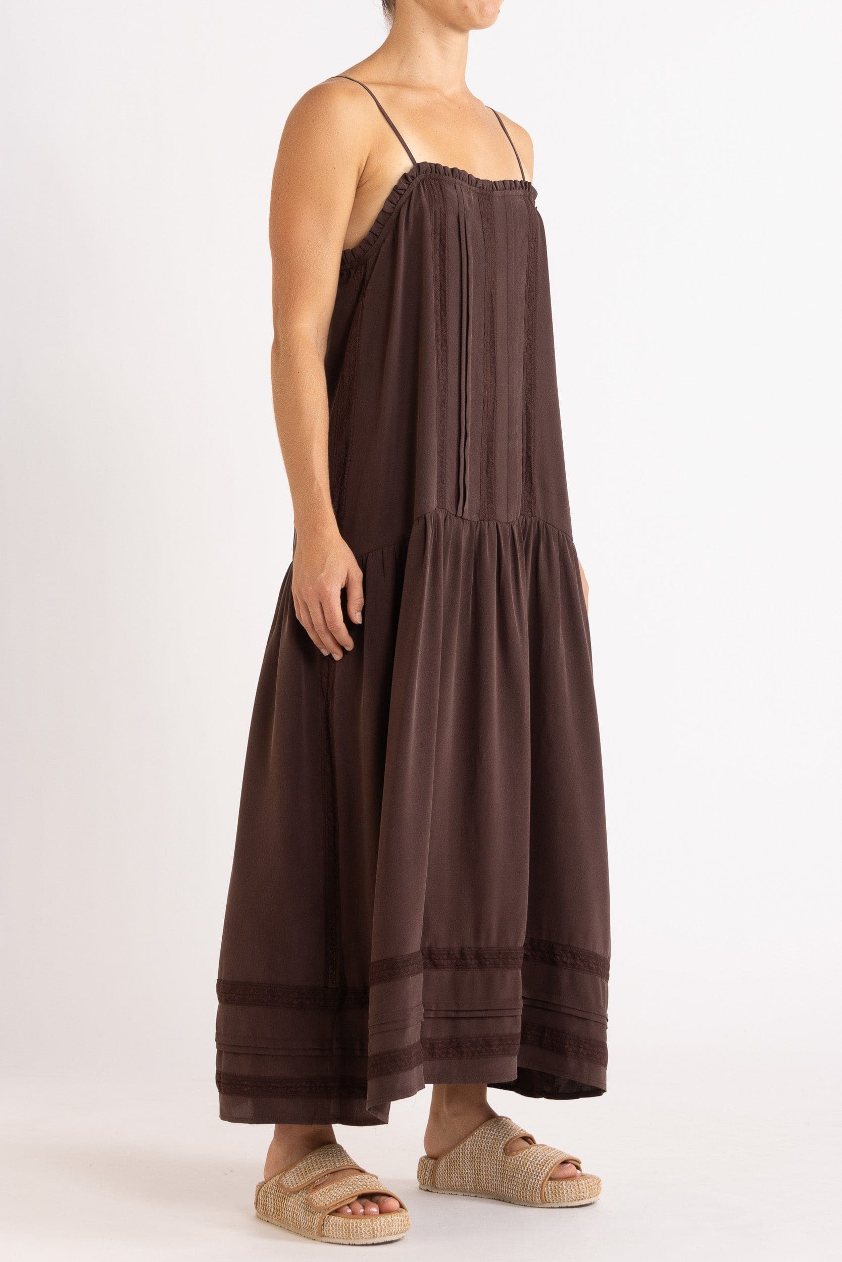 Albrey Silk Crepe Dress