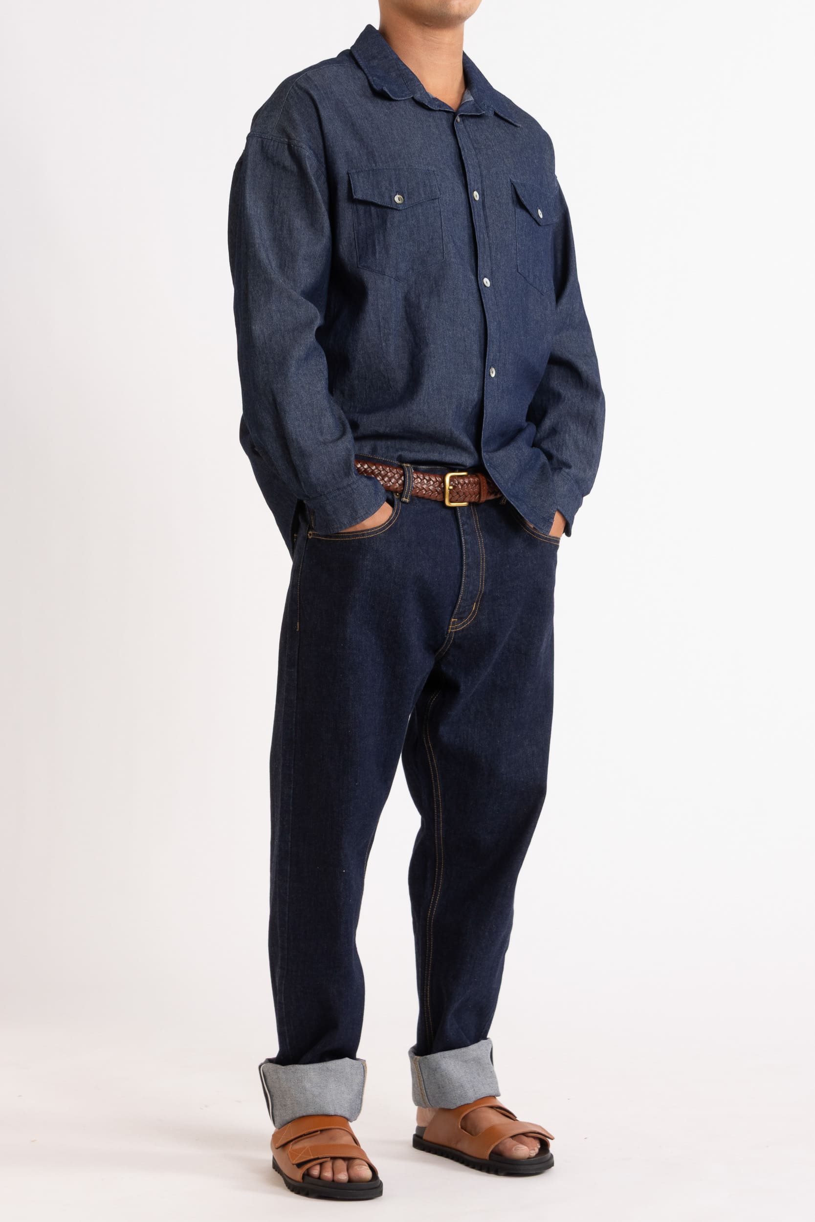 Vermont Plaited Leather Belt