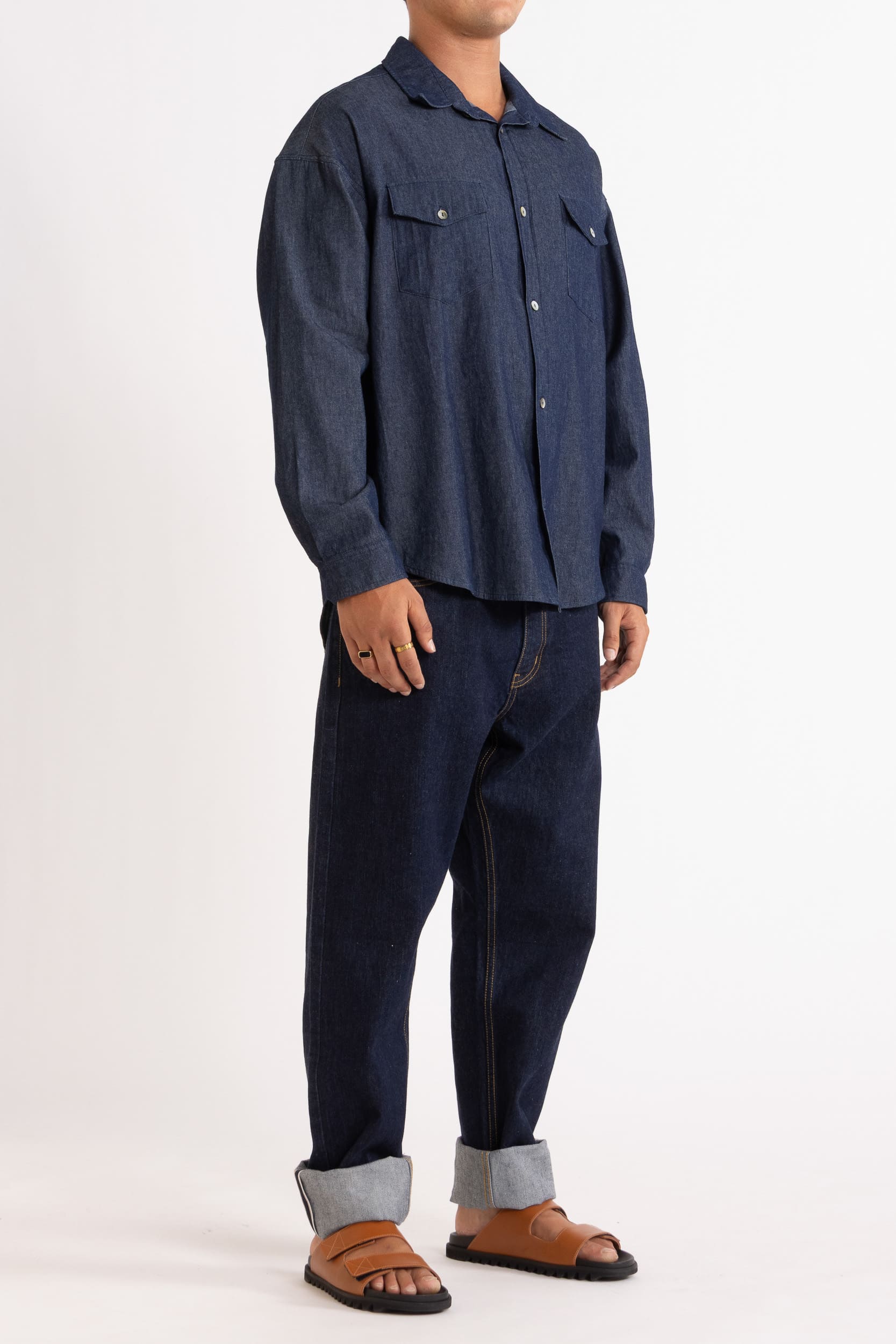 Joseph Leather Slide