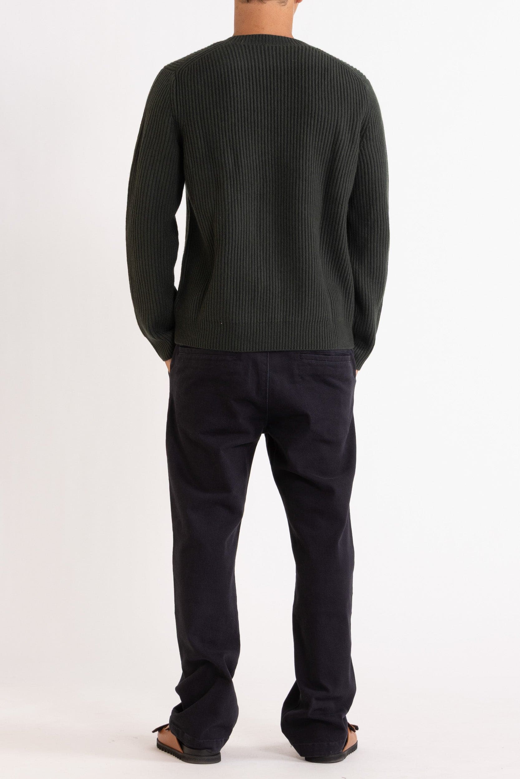 Marcus Wool-Cashmere Crew Sweater