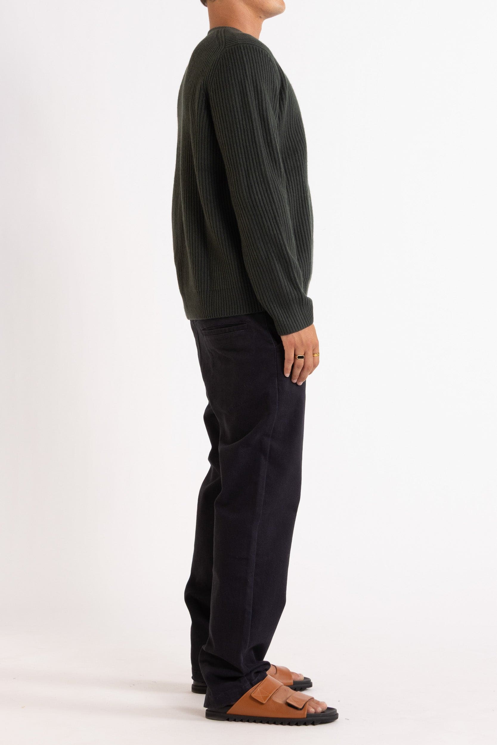Marcus Wool-Cashmere Crew Sweater