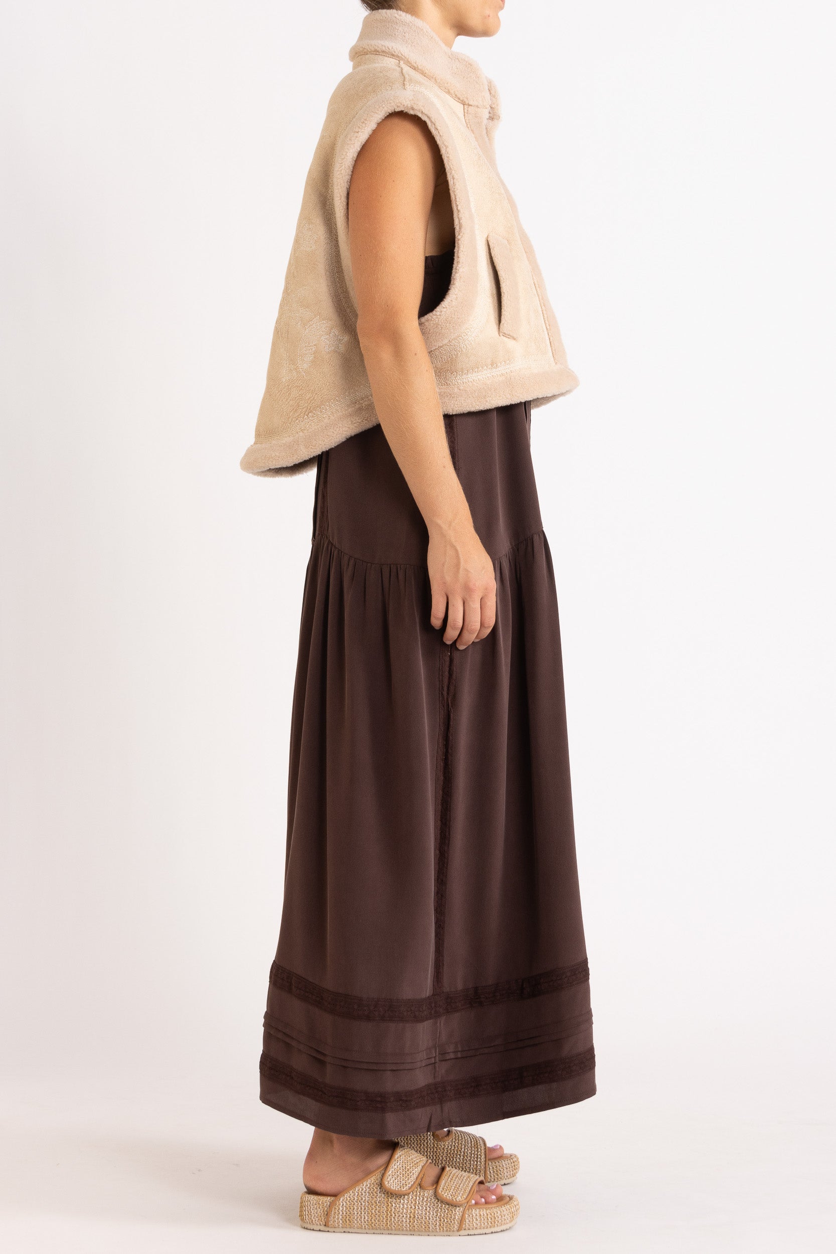 Albrey Silk Crepe Dress