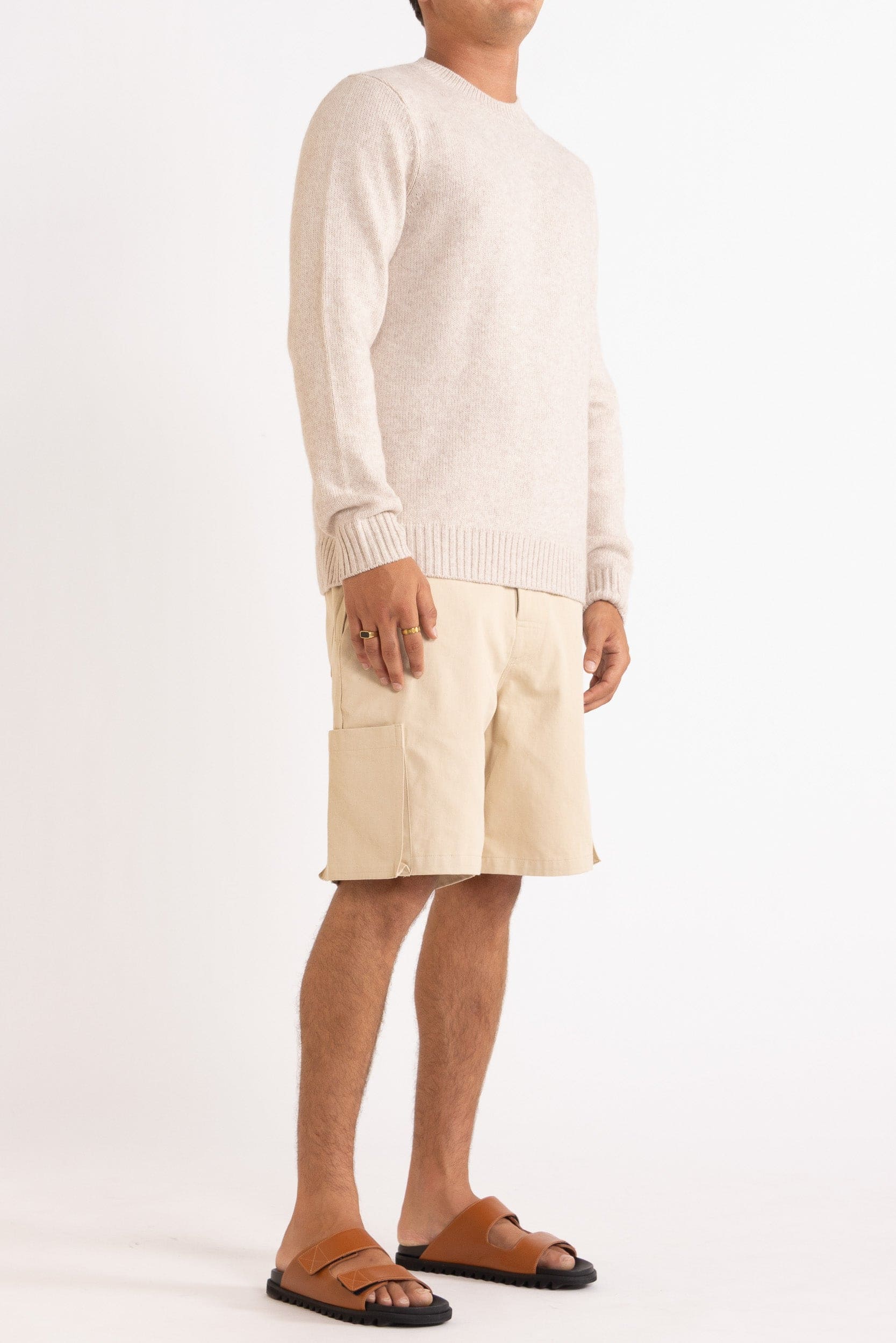 Everest Wool-Cashmere Crew Sweater