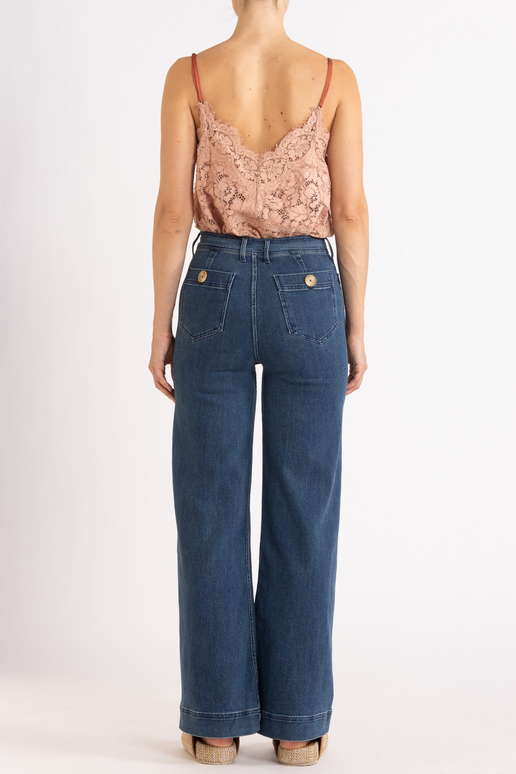 Tilly V Neck Lace Cami