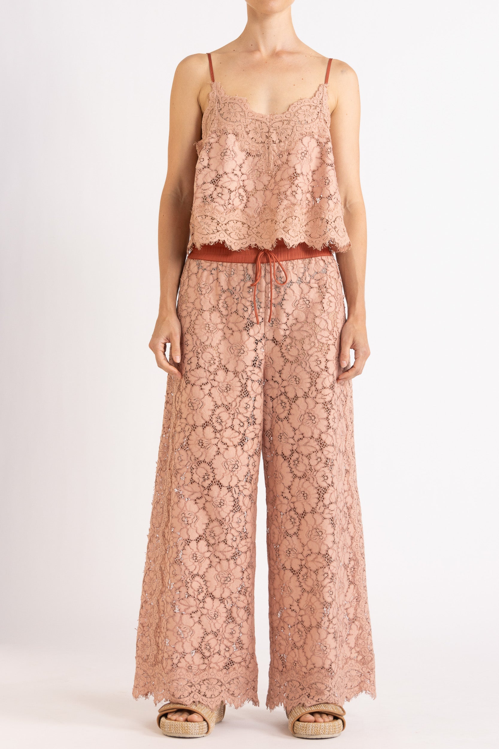 Tilly V Neck Lace Cami