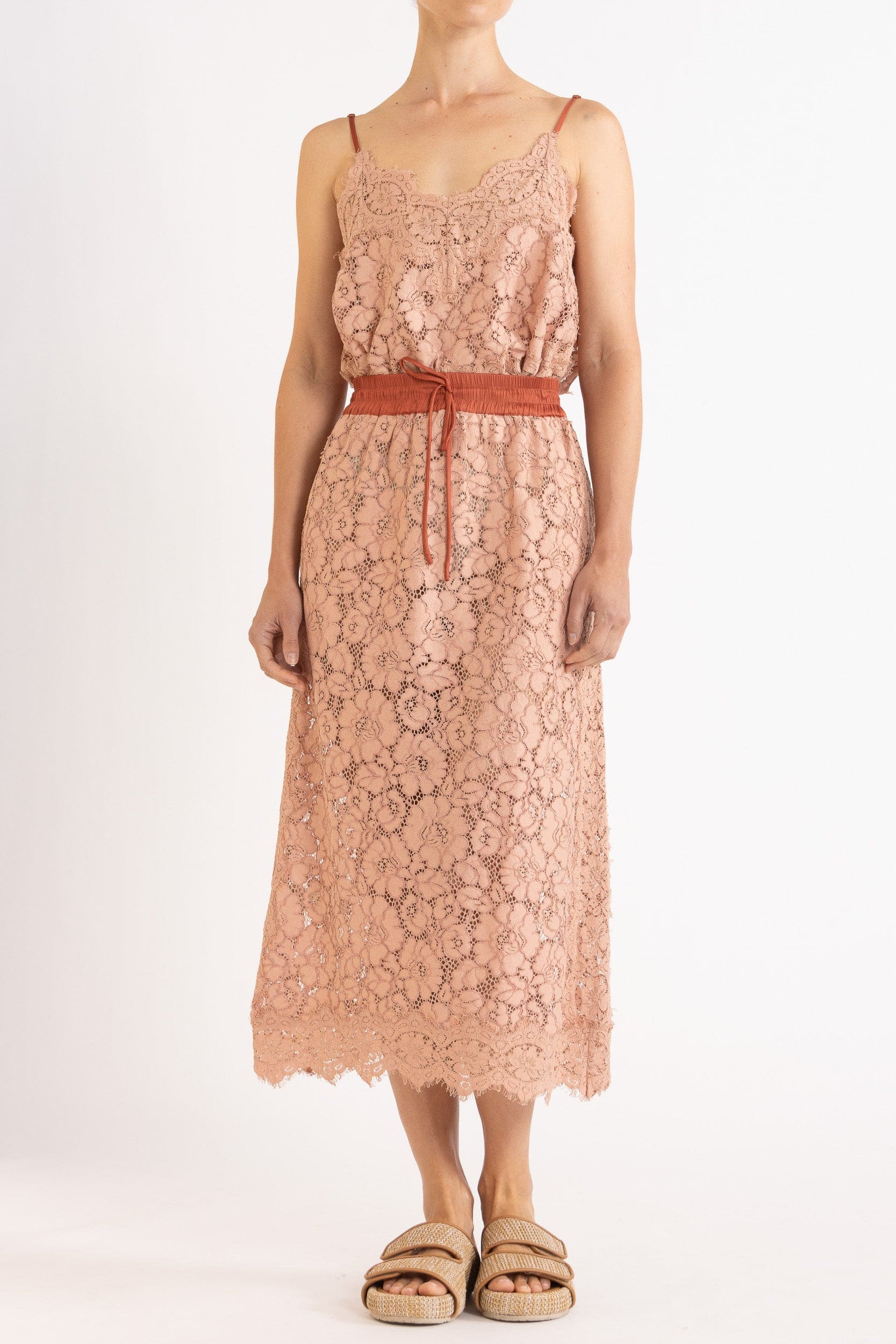 Tilly Drawstring Lace Skirt