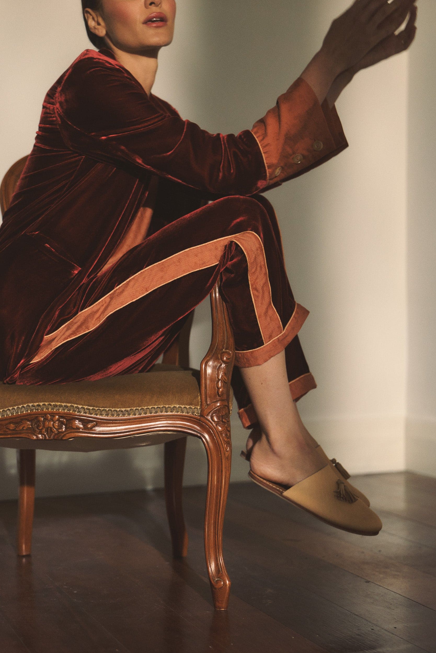 Deme Velvet Satin Pant