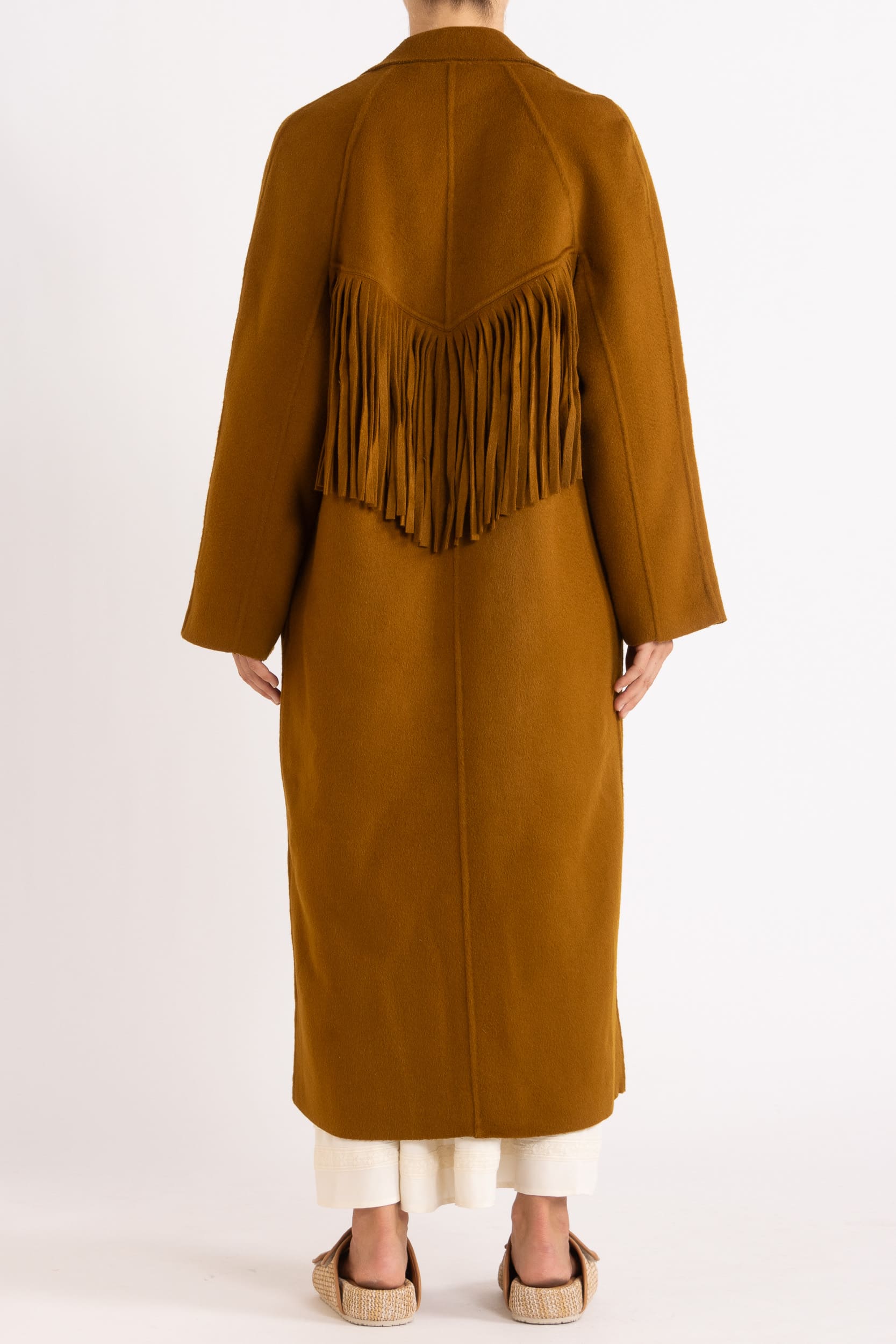 Georgia Wool Fringe Coat