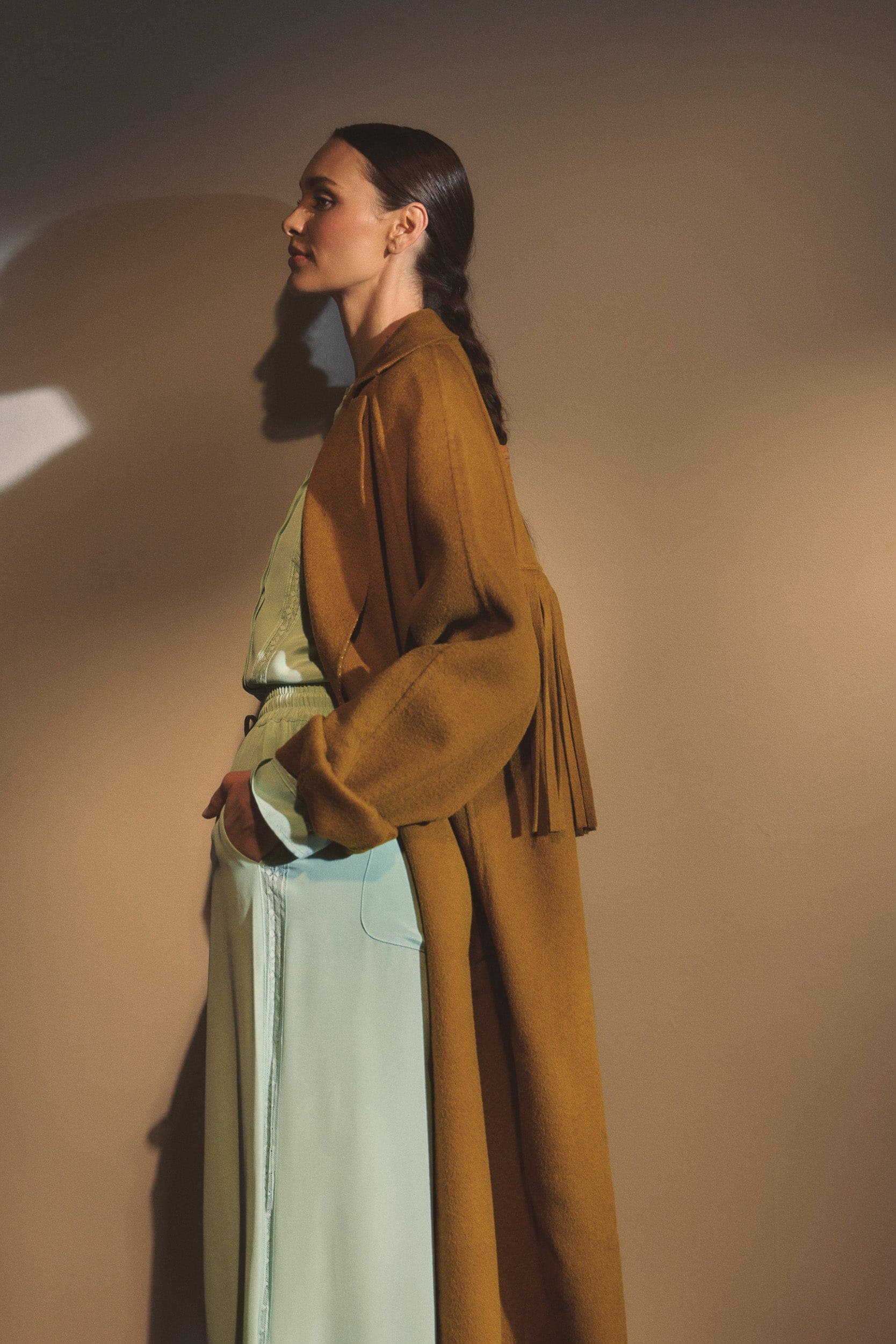 Georgia Wool Fringe Coat