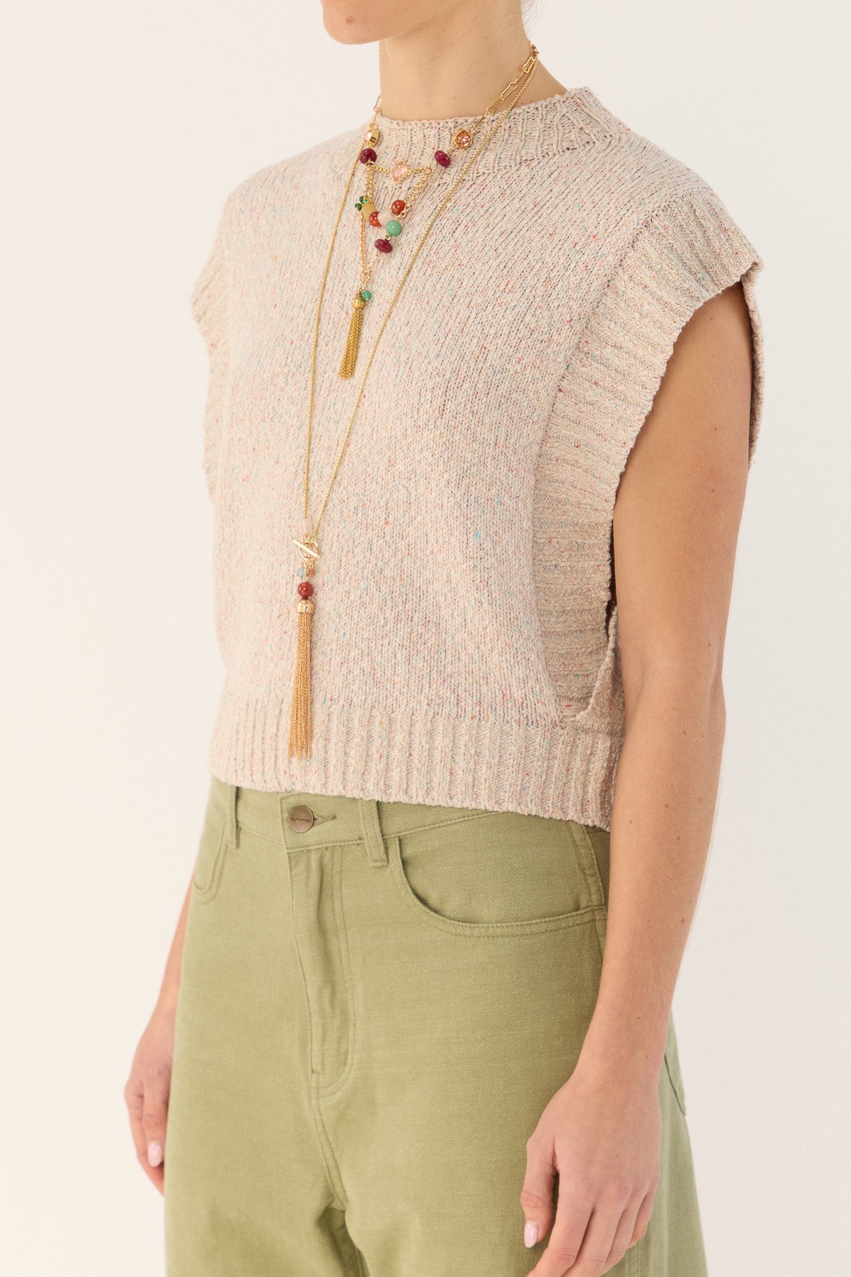 Azura Sleeveless Knit Vest