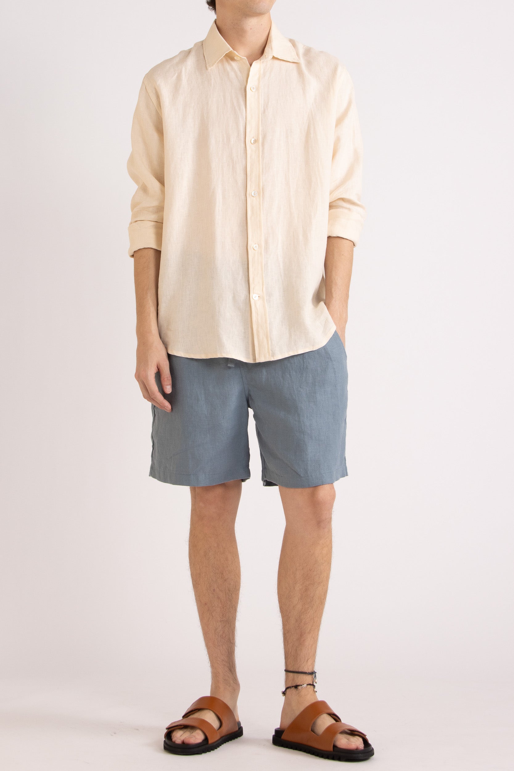 Toby Linen Drawstring Short