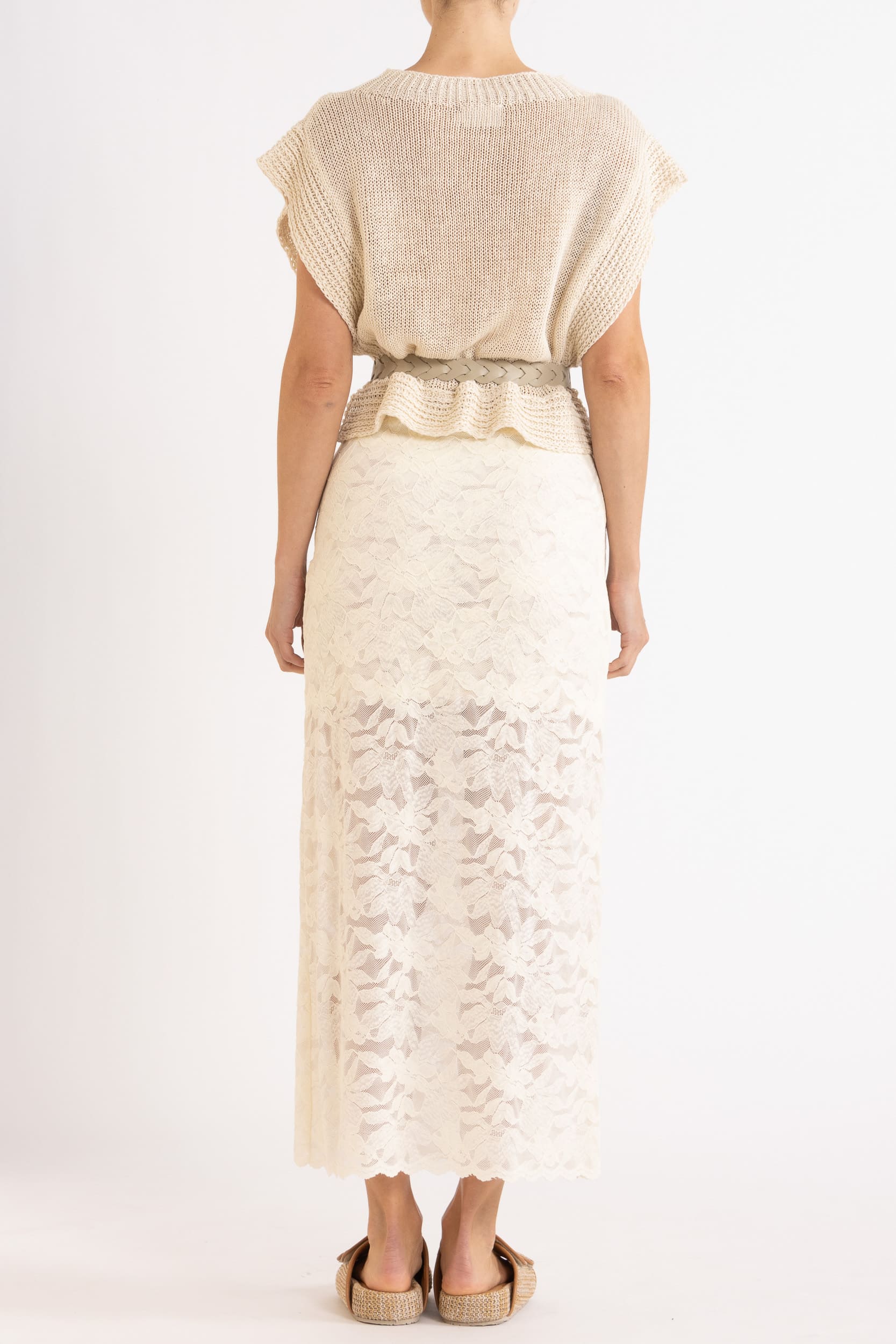 Lara Woven Leather Belt