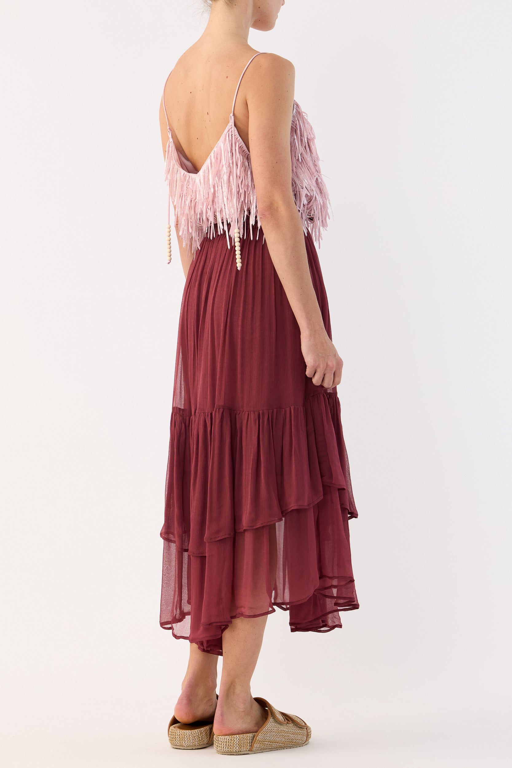 Anna Mae Metallic Tassel Cami