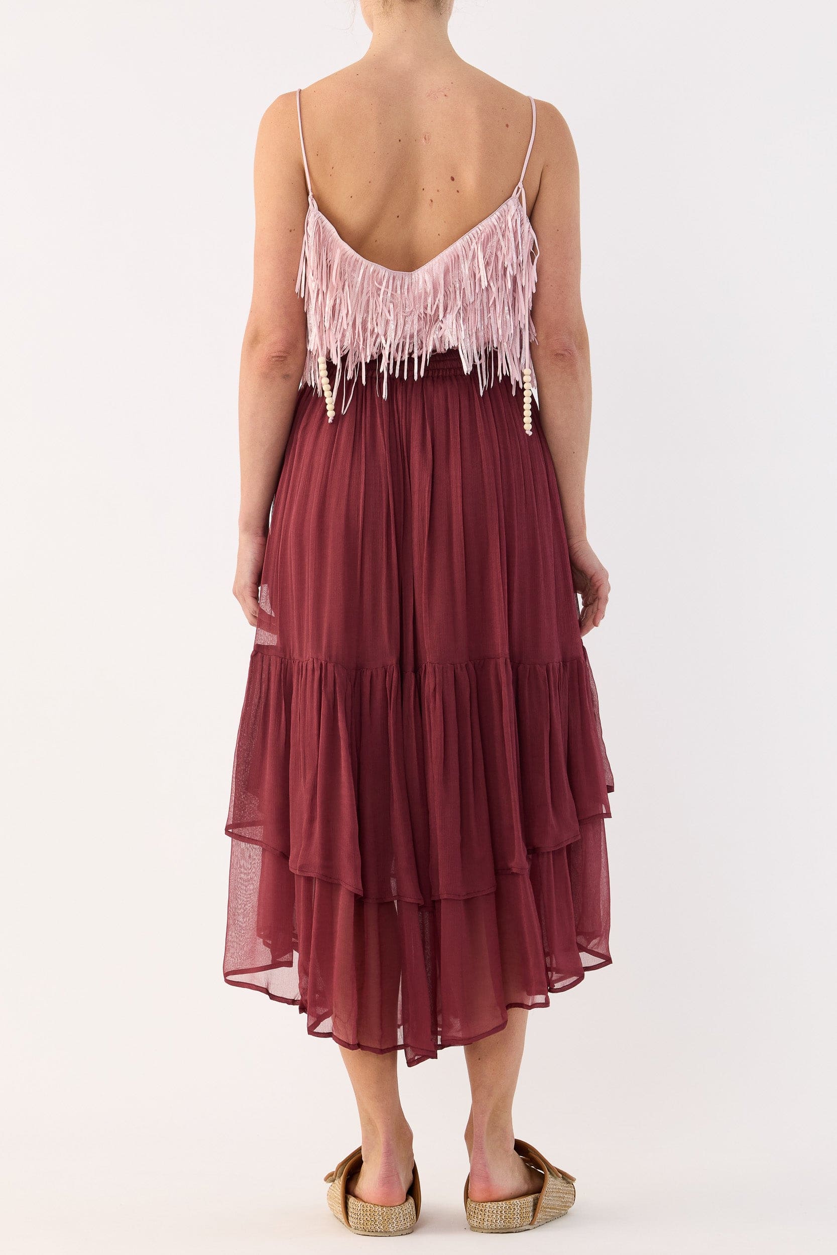Anna Mae Metallic Tassel Cami