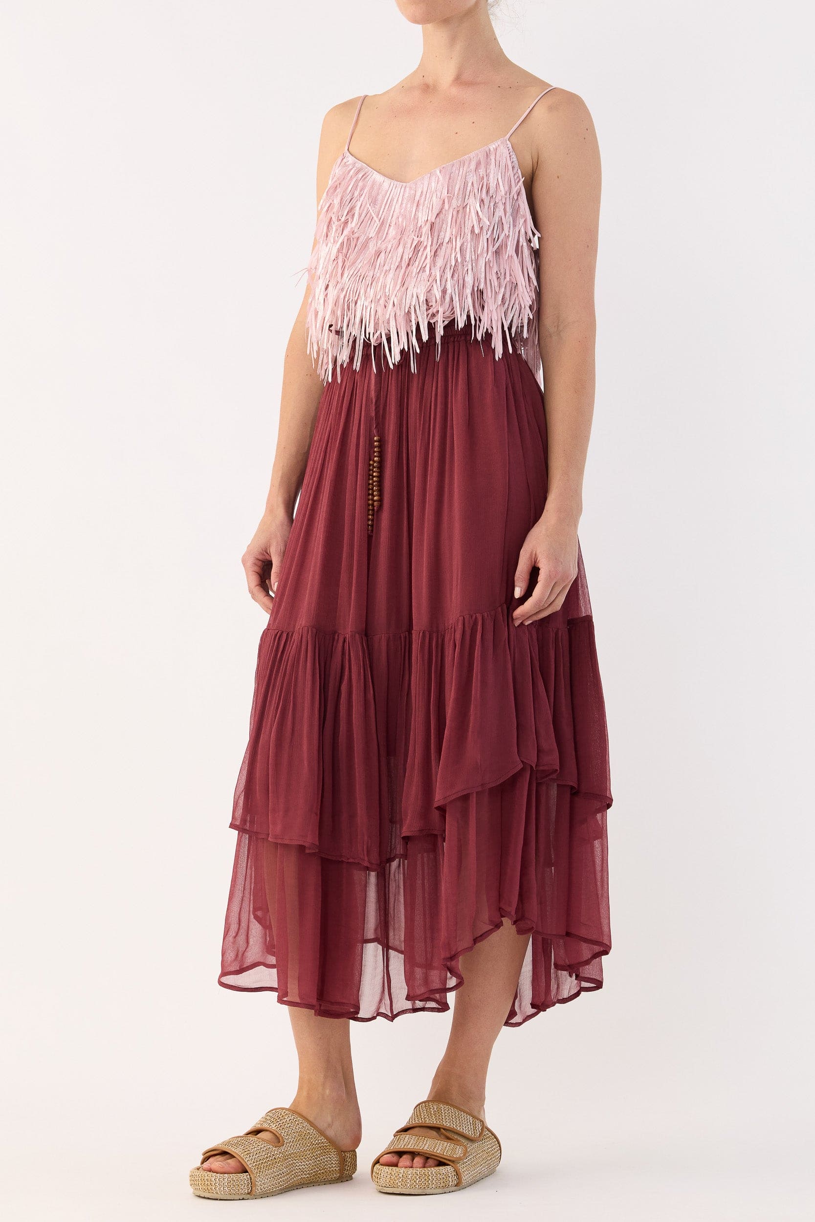 Lucinda Crinkle Chiffon Tiered Skirt