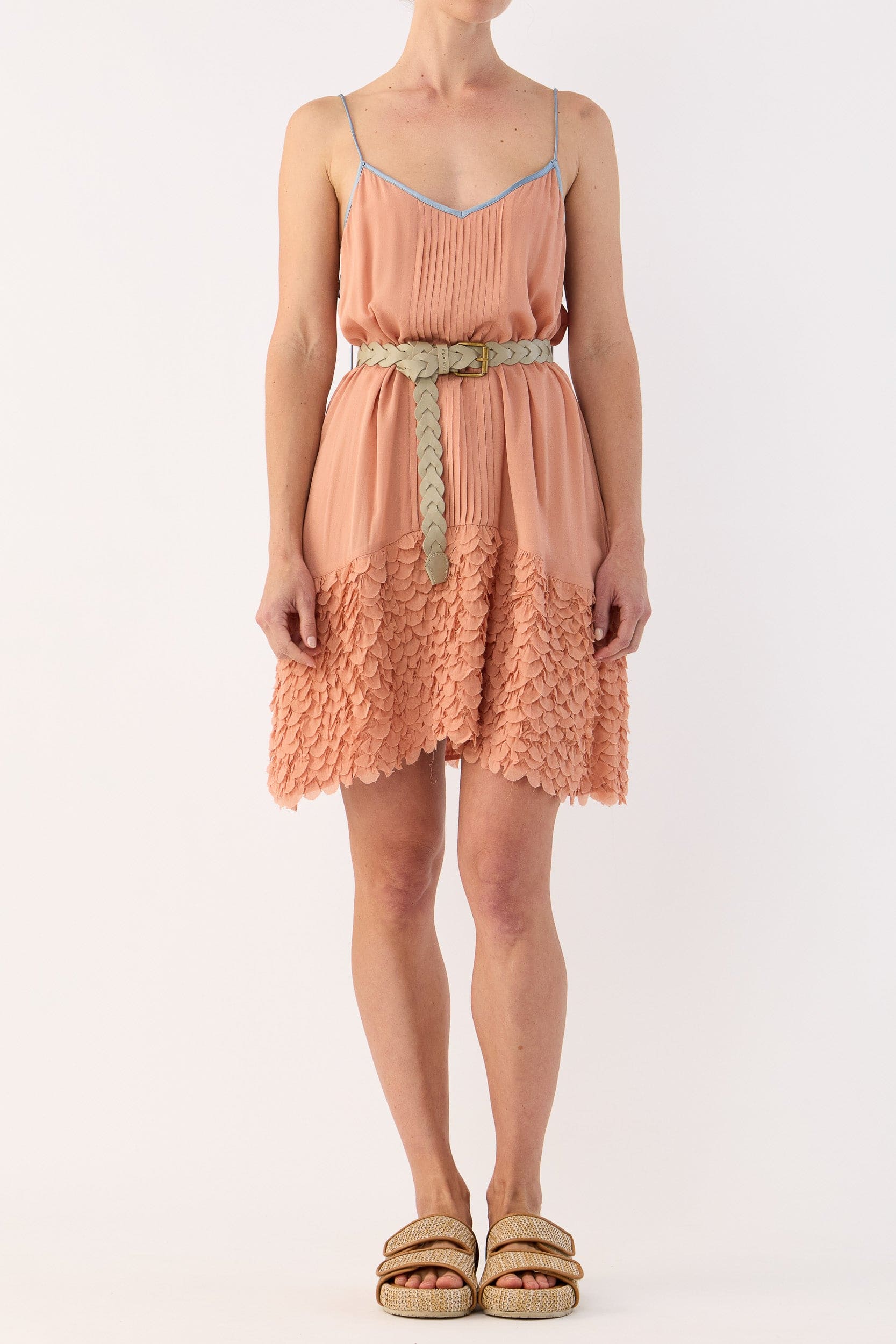 Addie Scalloped Chiffon Slip