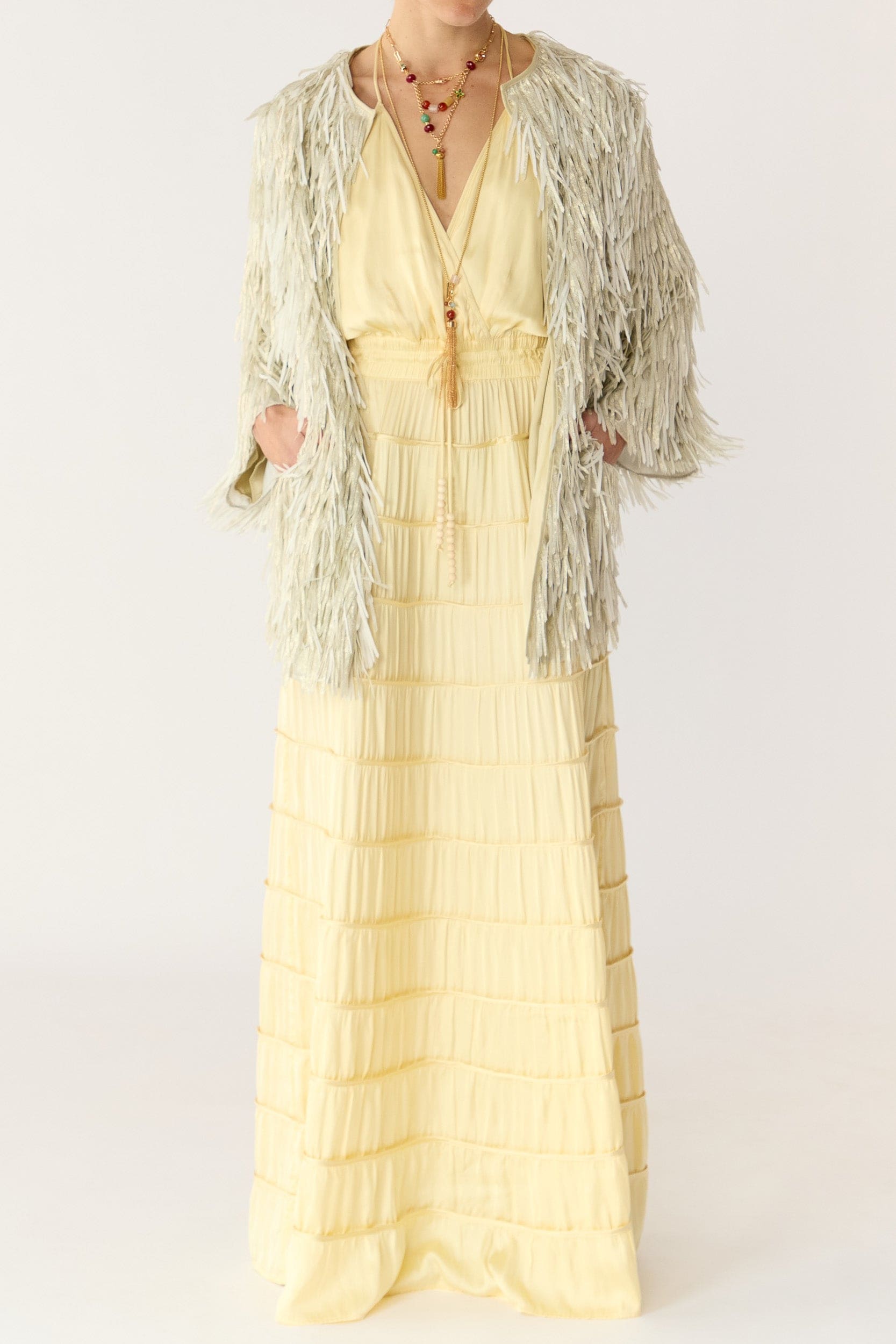 Anna Mae Metallic Tassel Jacket