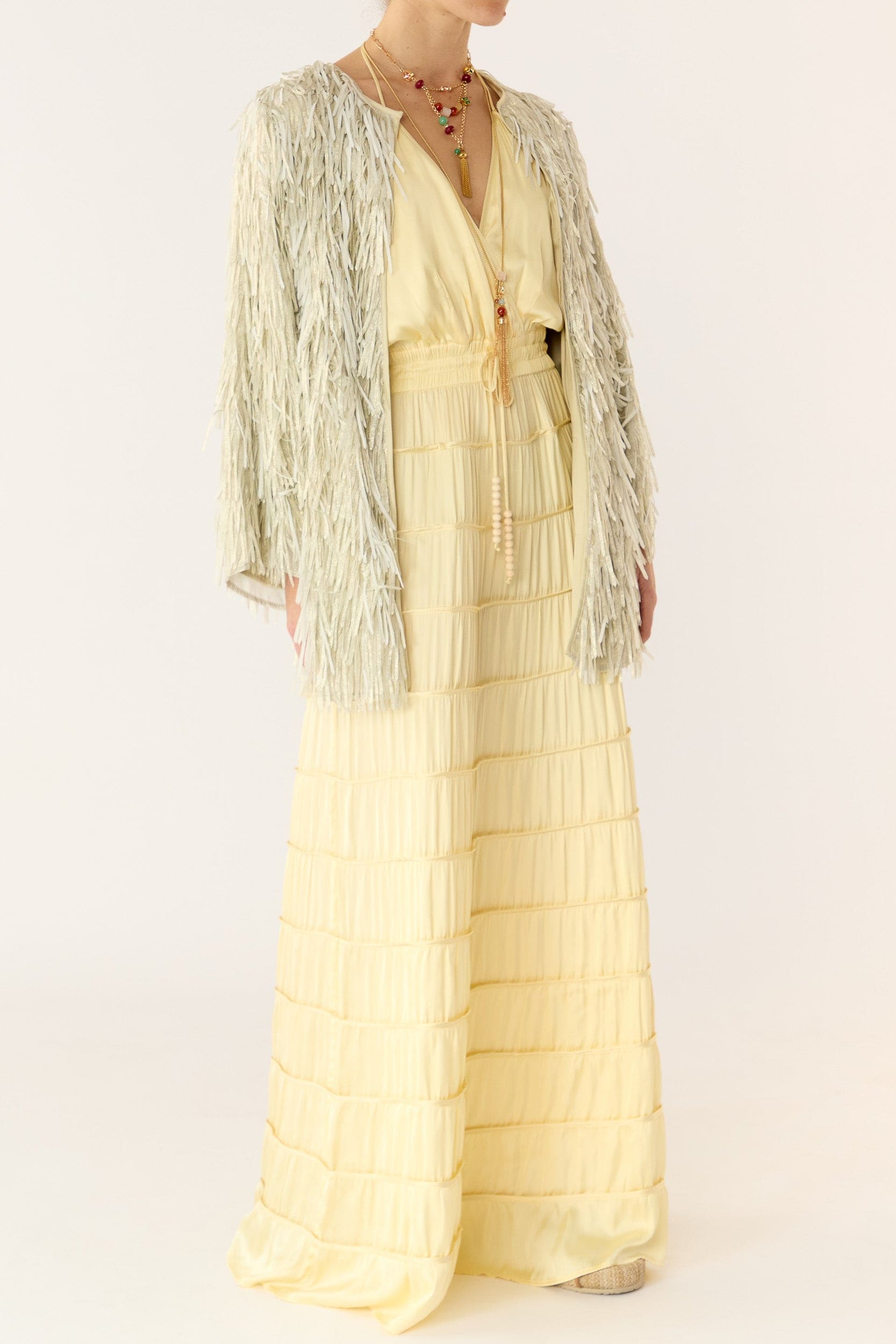 Anna Mae Metallic Tassel Jacket