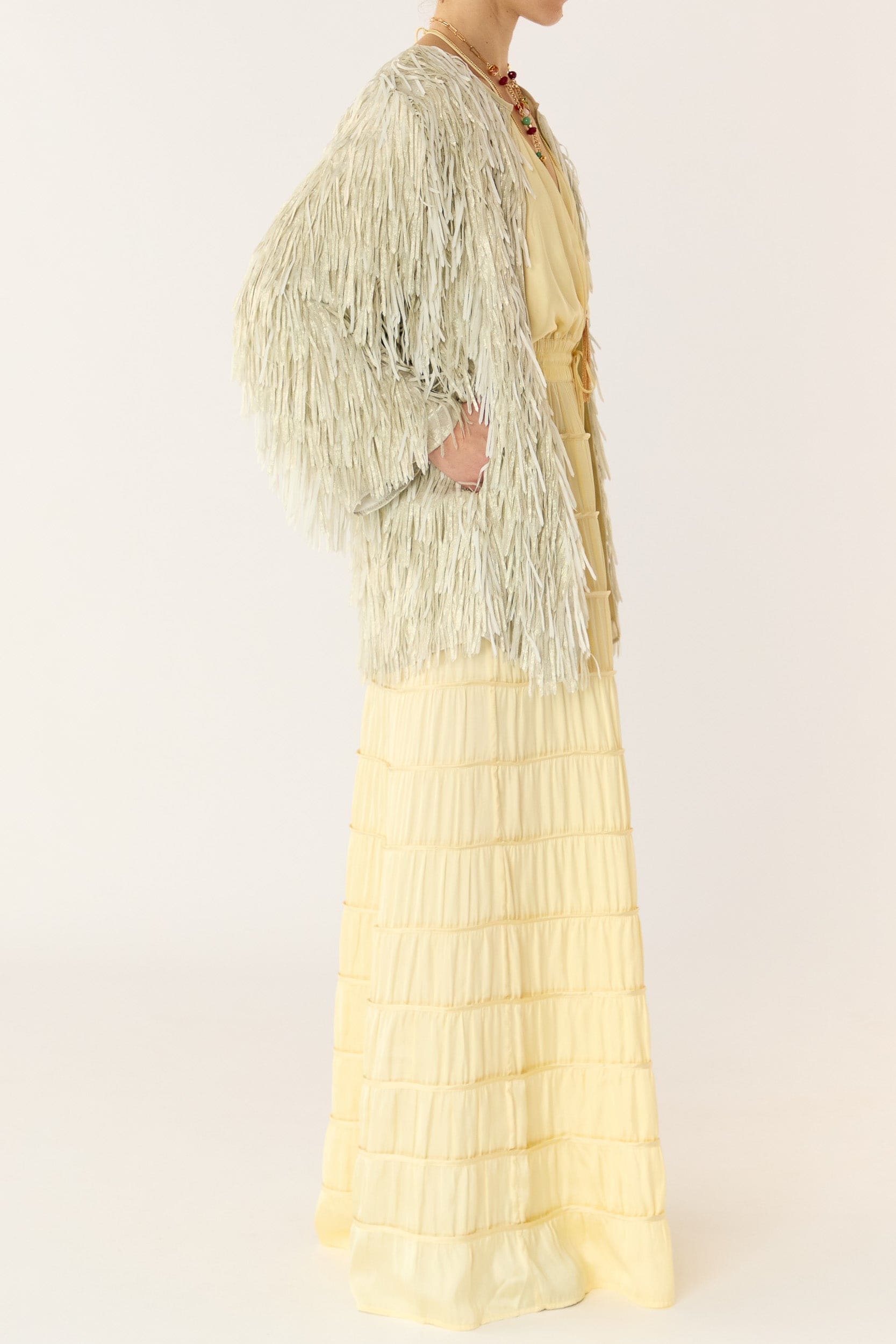 Anna Mae Metallic Tassel Jacket