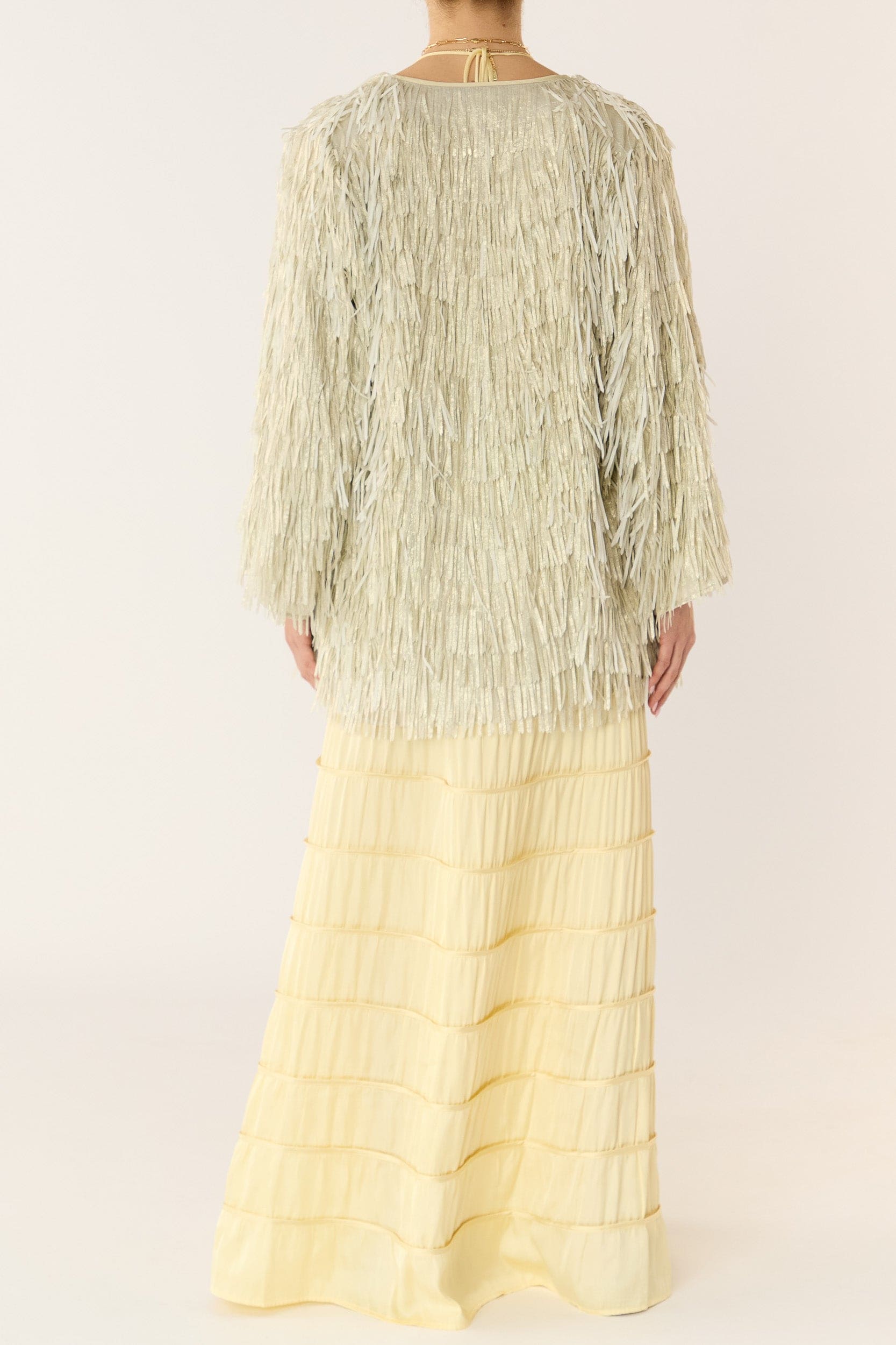 Anna Mae Metallic Tassel Jacket