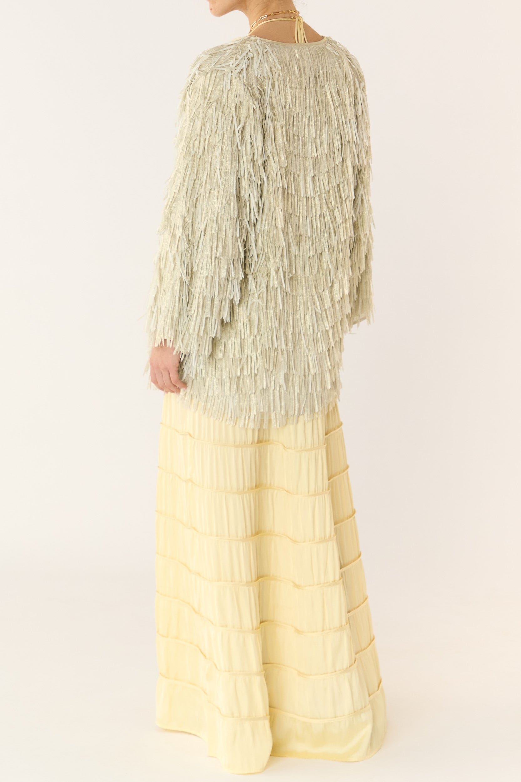 Anna Mae Metallic Tassel Jacket