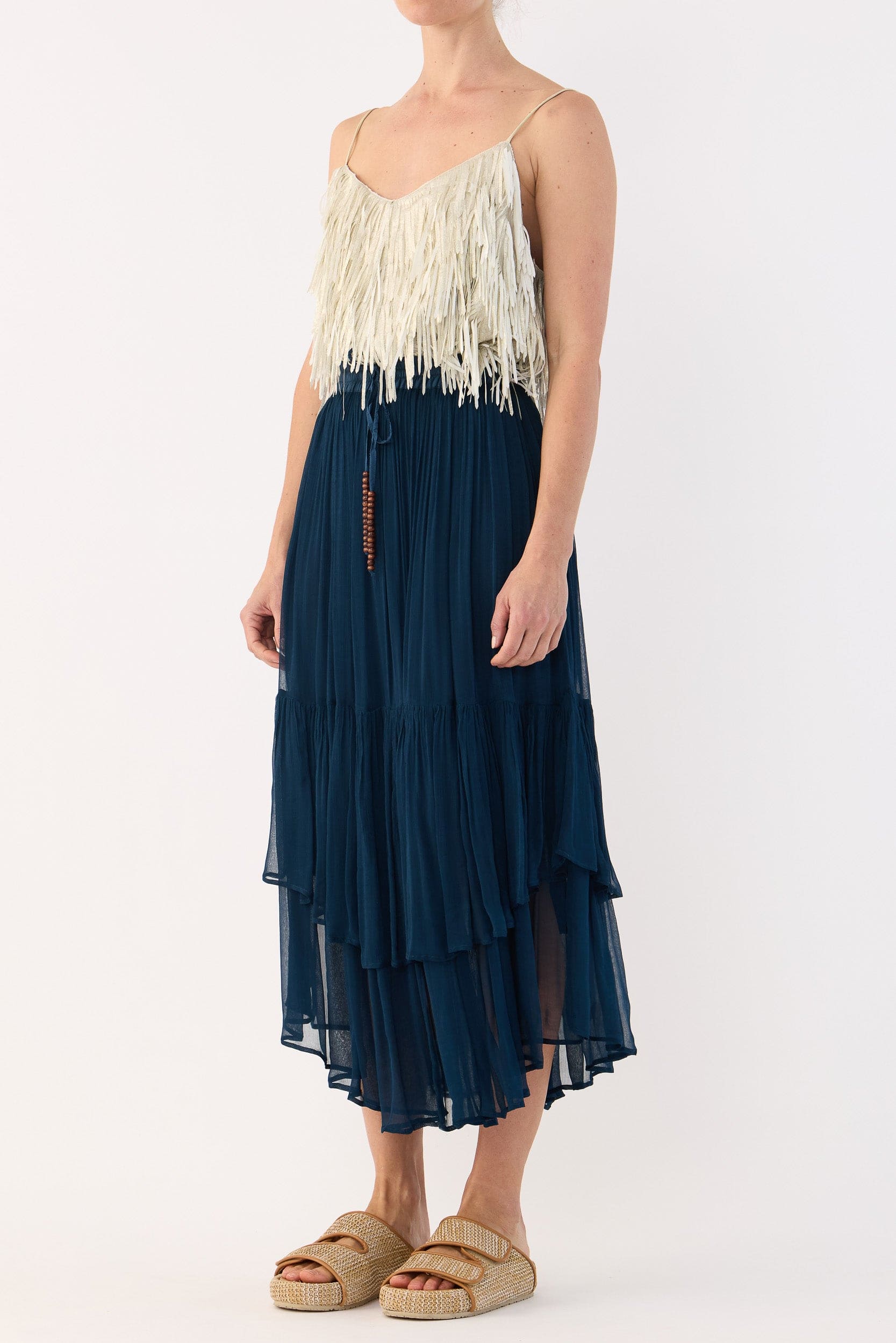 Anna Mae Metallic Tassel Cami