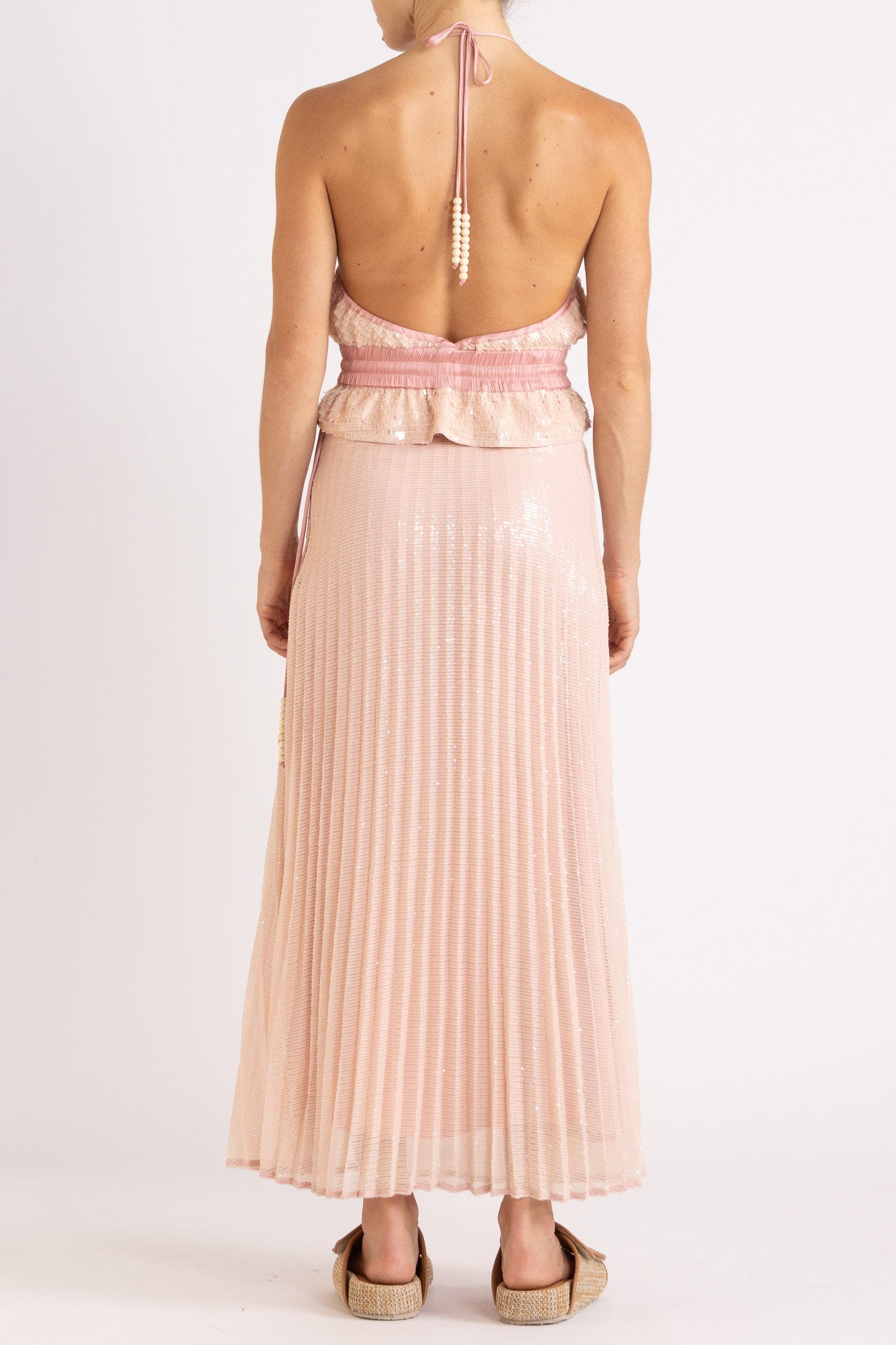 Marella Halter Neck Sequin Top