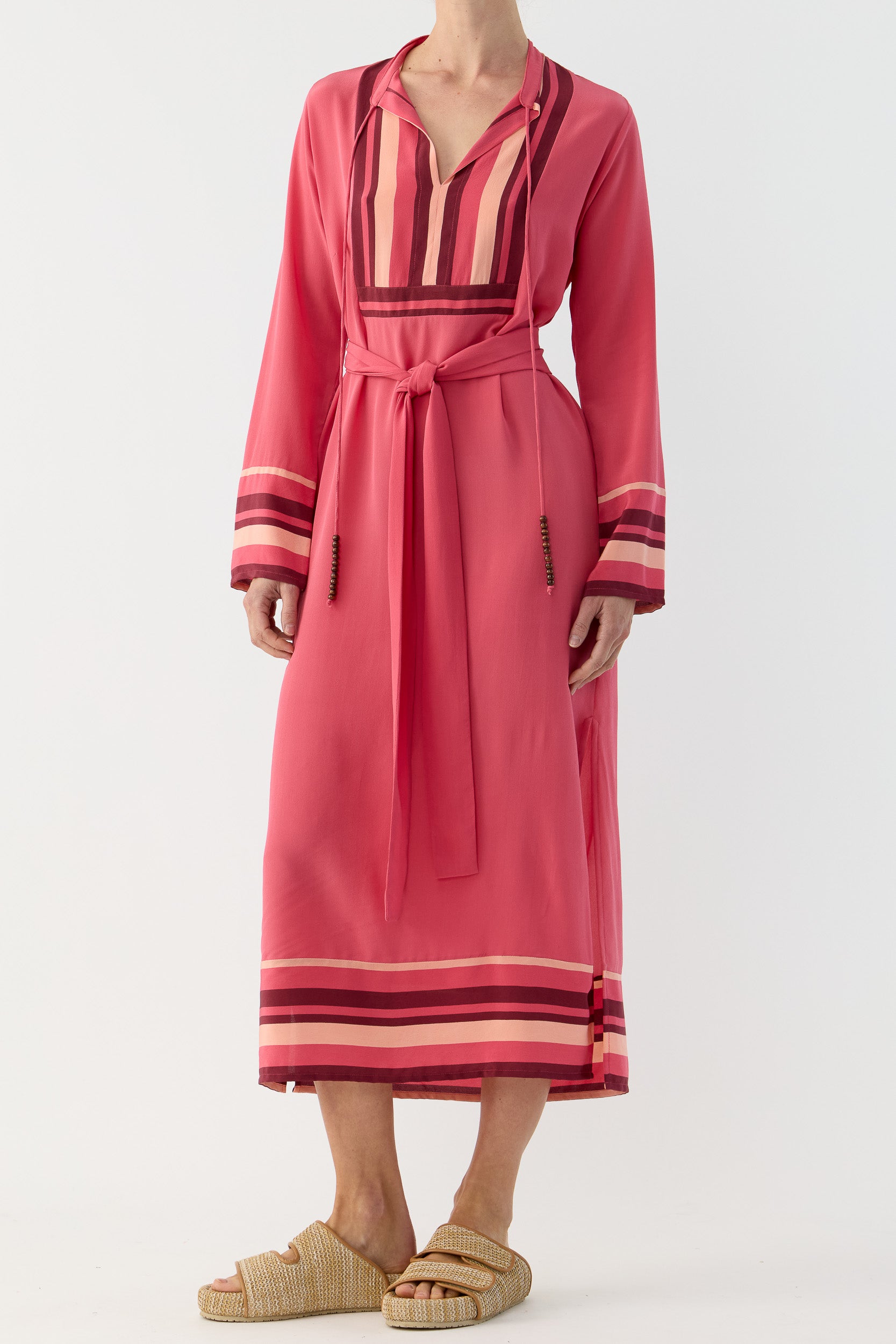 Lilia Silk Crepe de Chine Tunic Dress