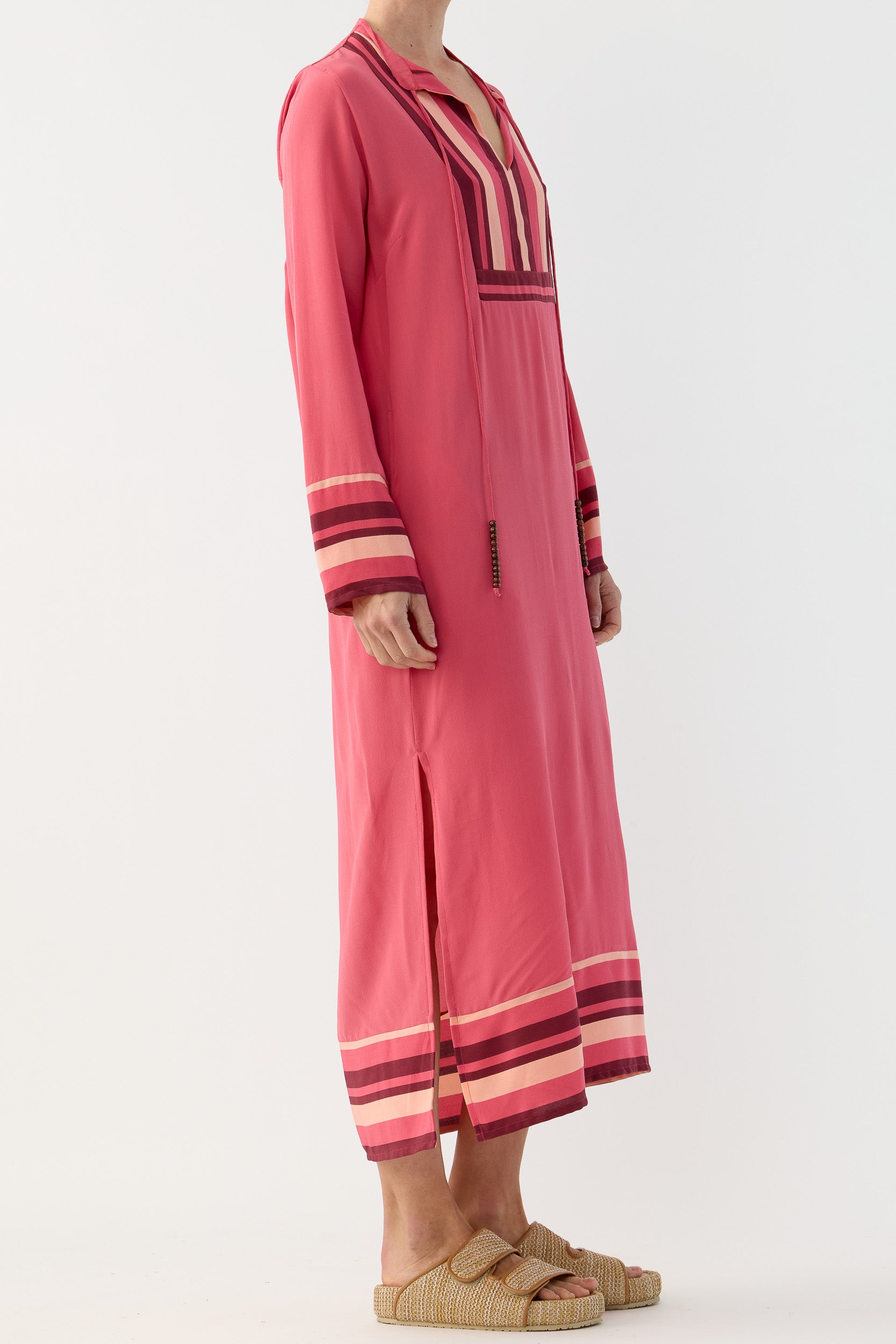 Lilia Silk Crepe de Chine Tunic Dress