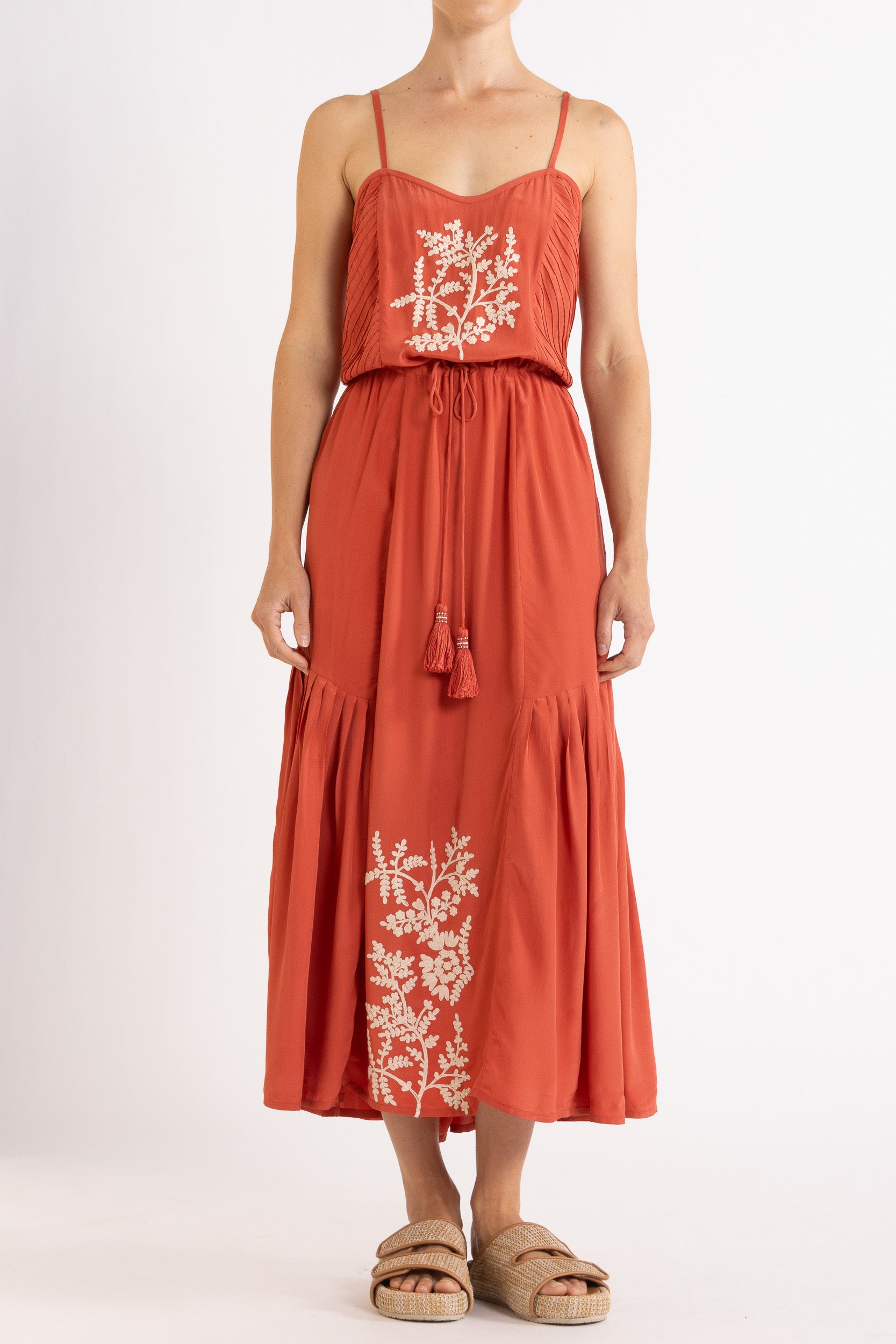 Elsie Embroidered Cami Dress