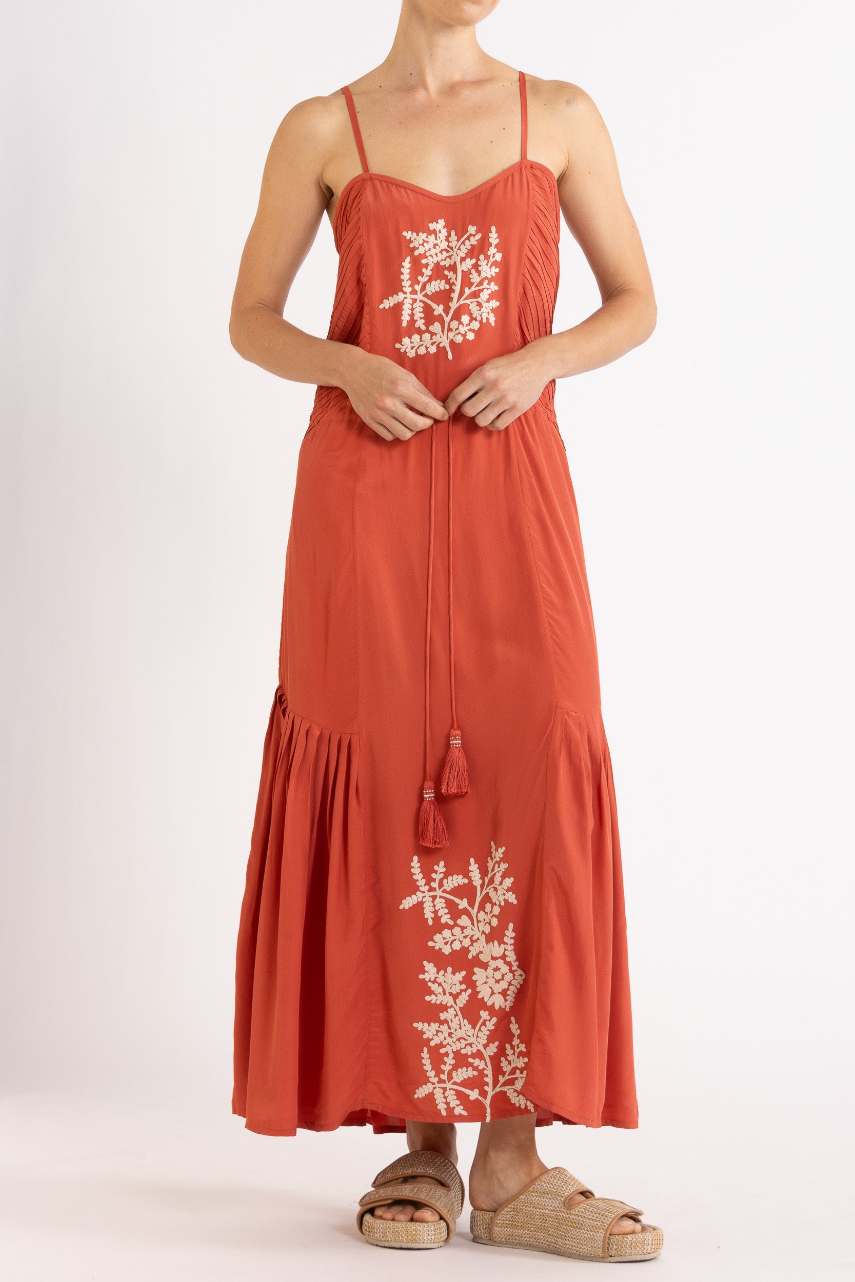 Elsie Embroidered Cami Dress
