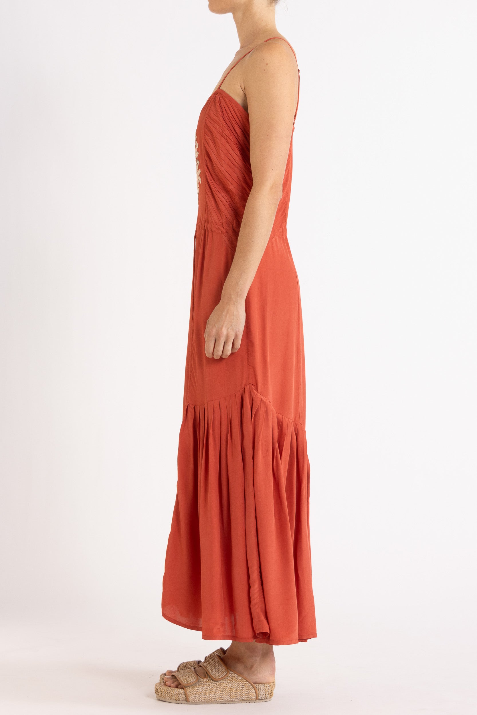 Elsie Embroidered Cami Dress