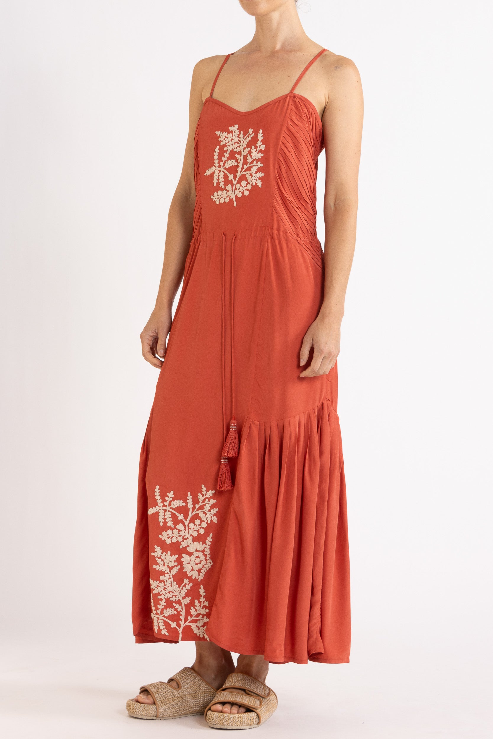 Elsie Embroidered Cami Dress