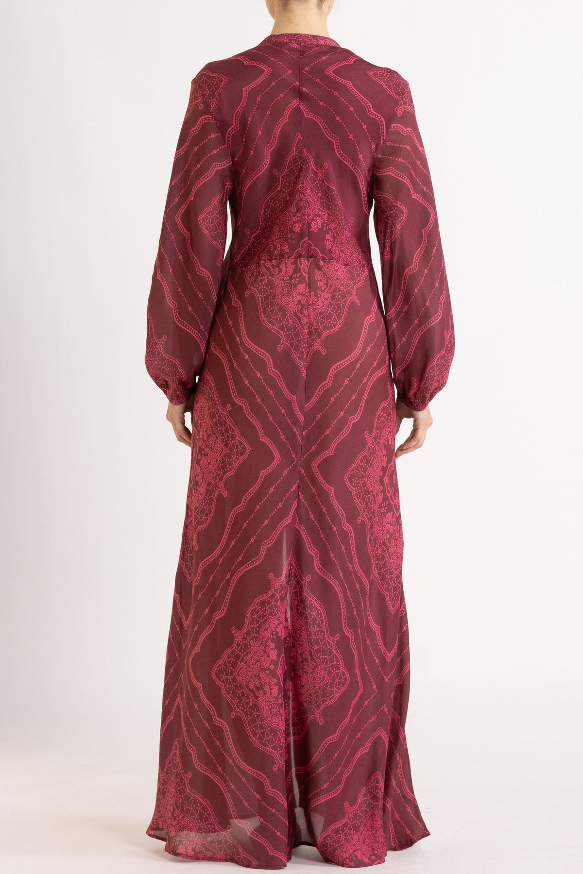 Renee Printed Silk Shirt Dress