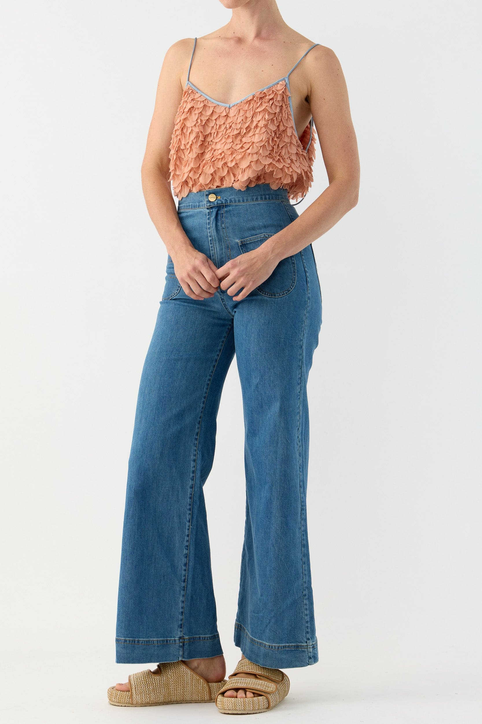 Addie Scalloped Chiffon Cami