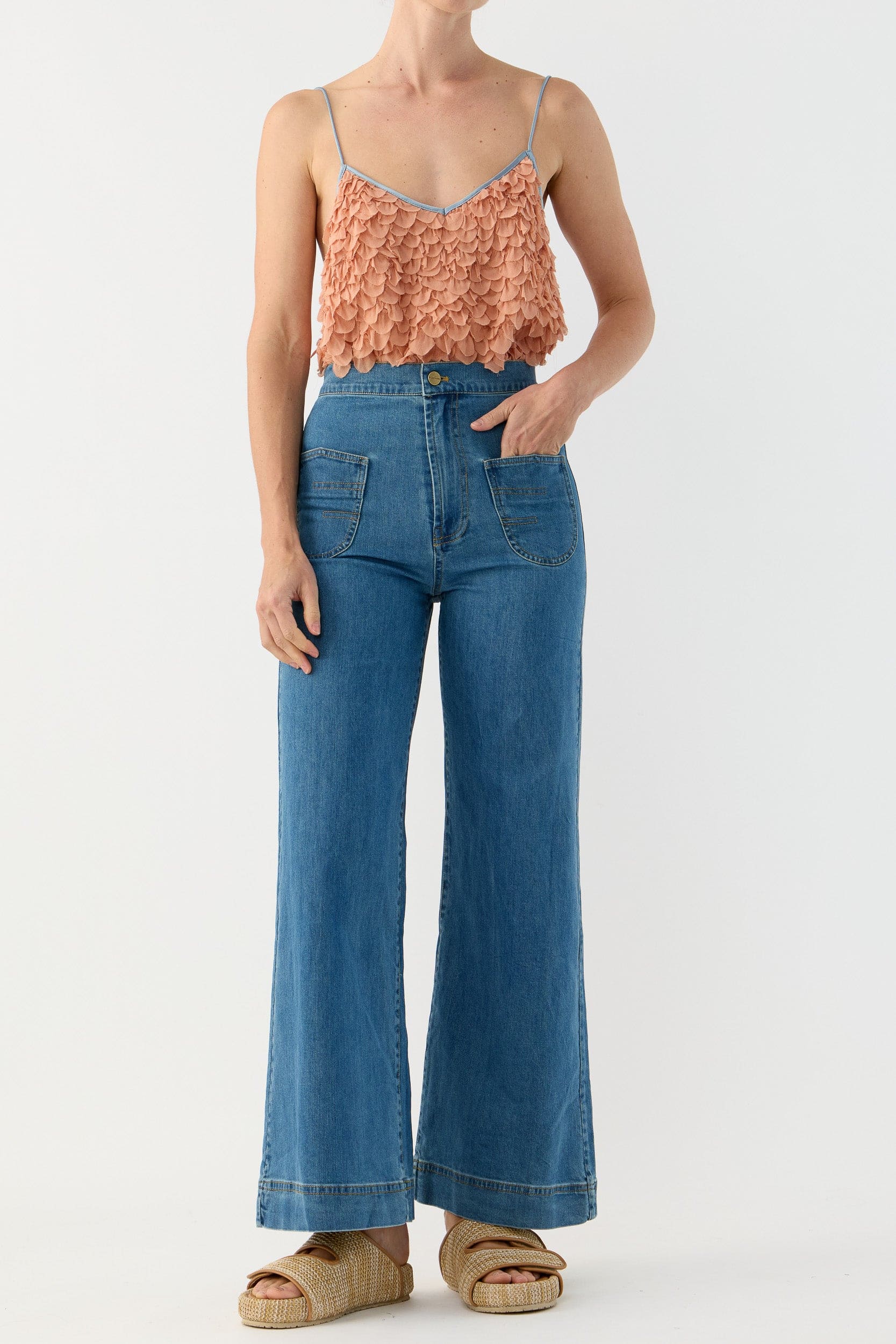 Addie Scalloped Chiffon Cami