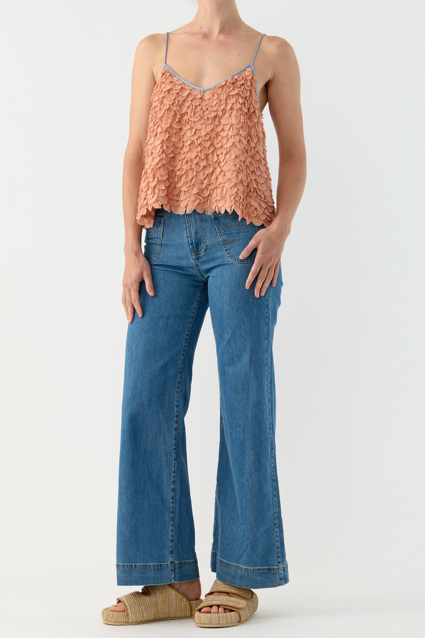 Addie Scalloped Chiffon Cami