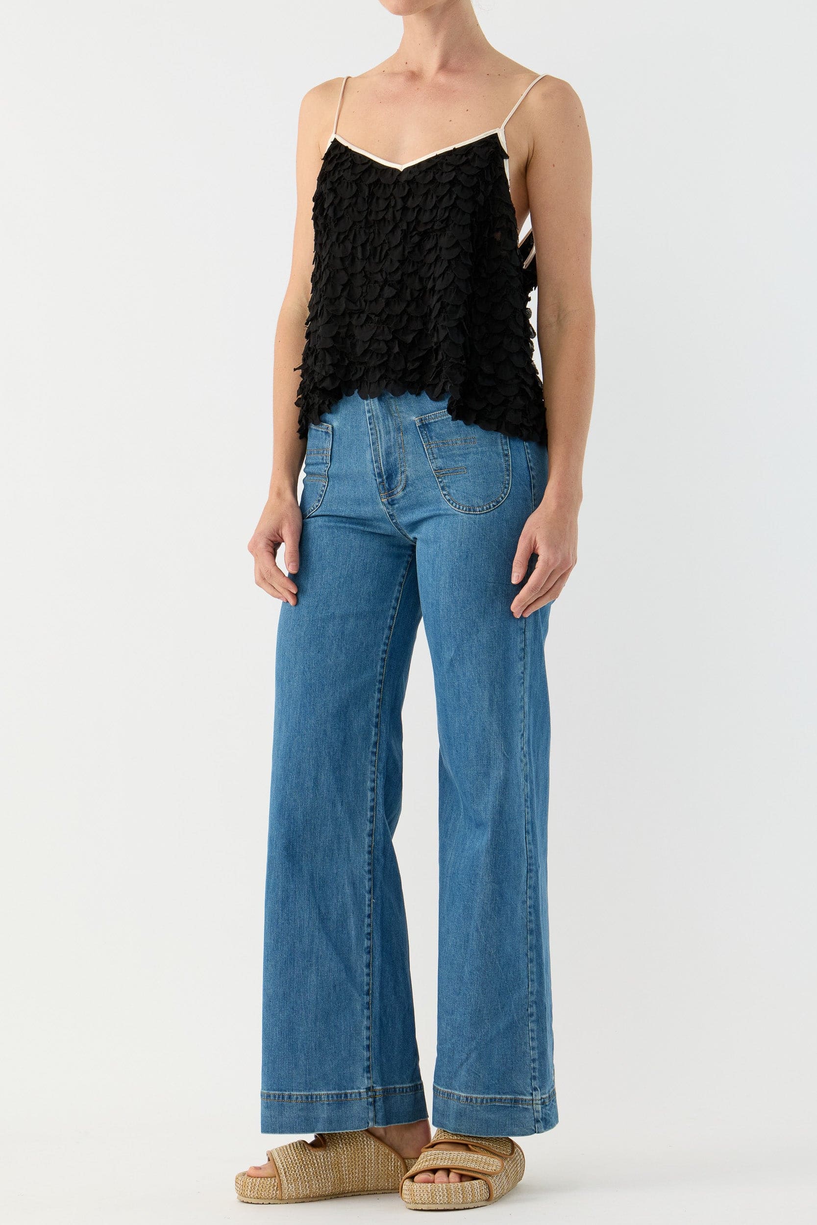 Addie Scalloped Chiffon Cami