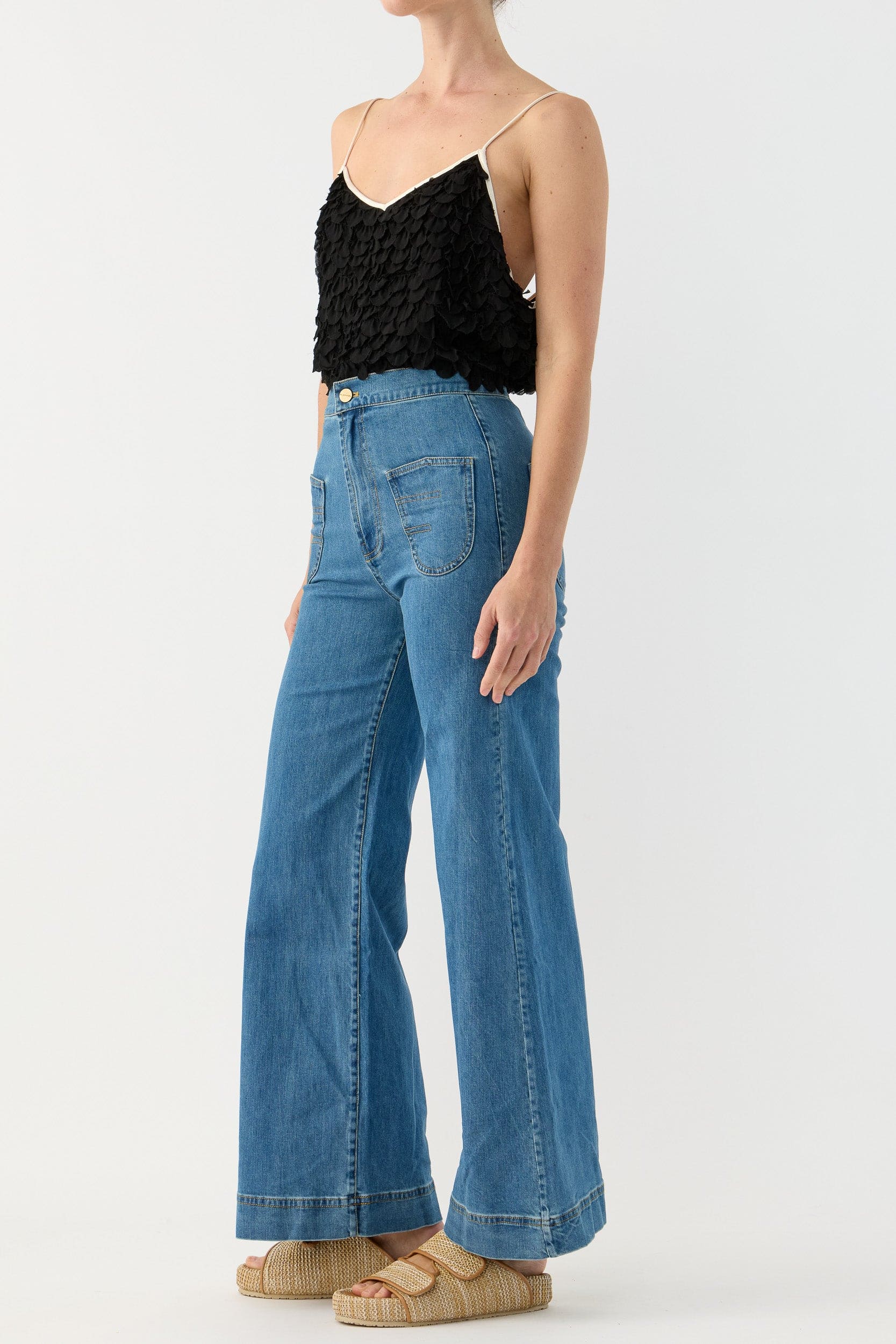 Addie Scalloped Chiffon Cami