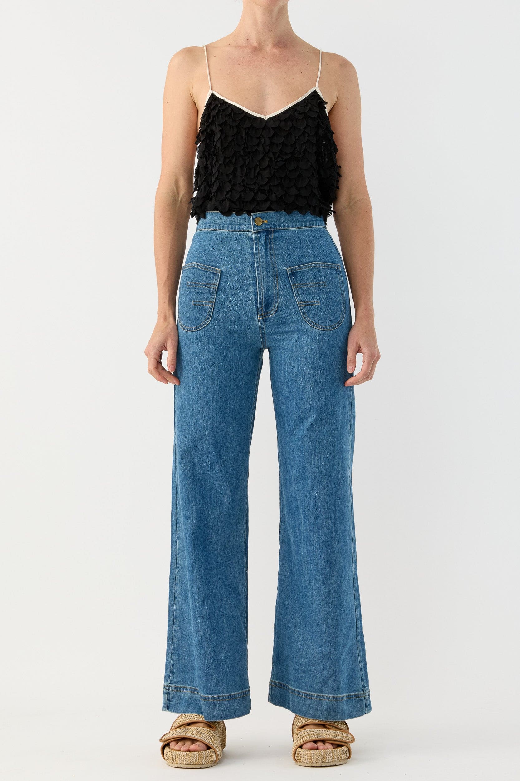 Addie Scalloped Chiffon Cami