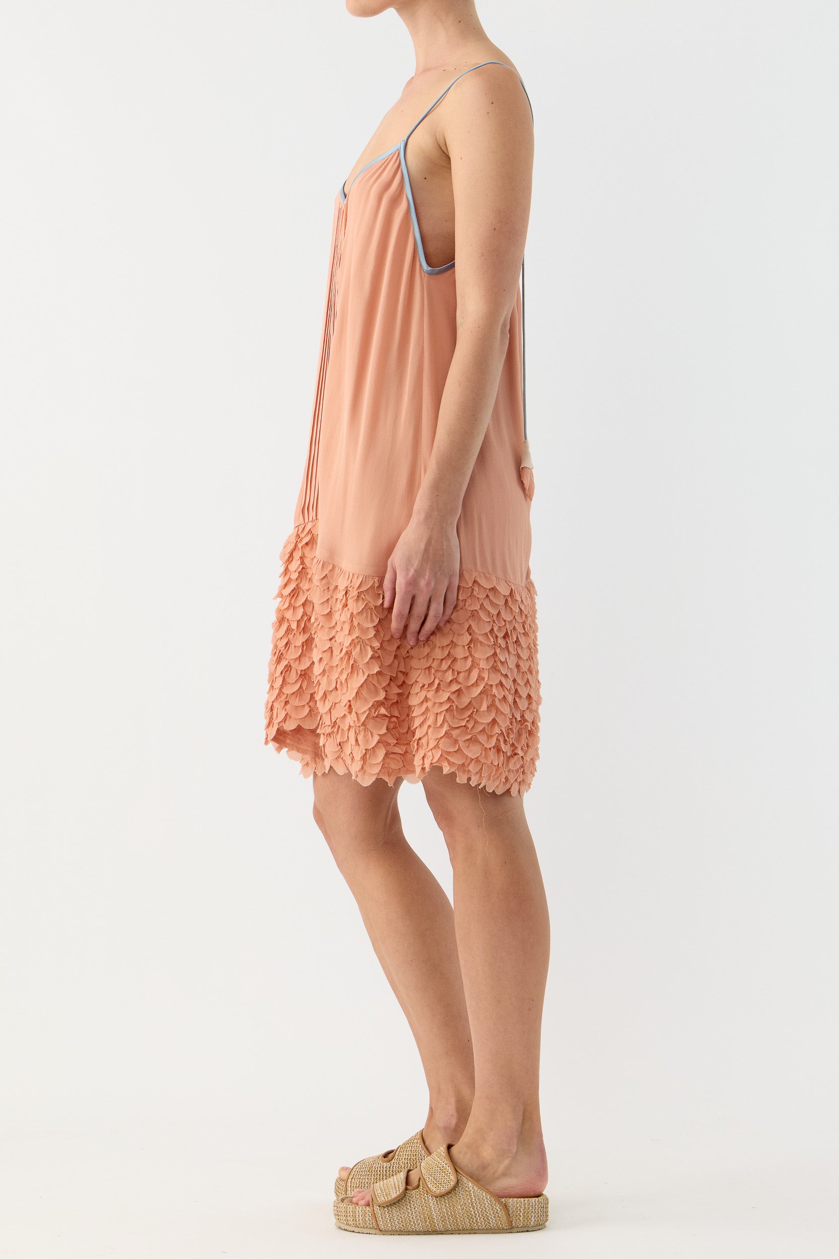 Addie Scalloped Chiffon Slip
