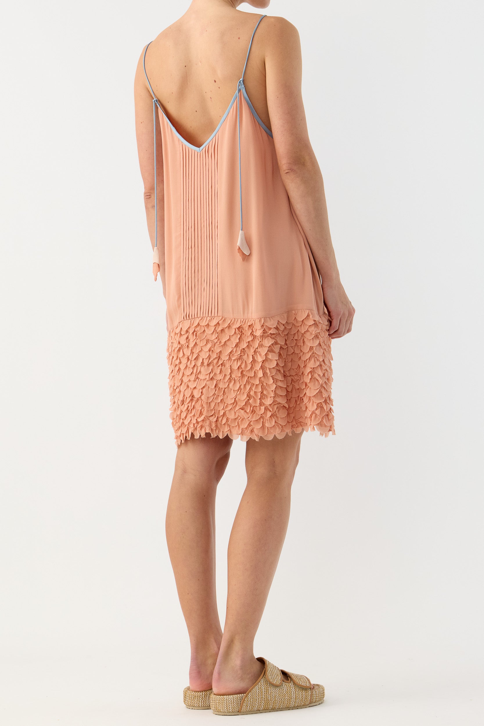 Addie Scalloped Chiffon Slip