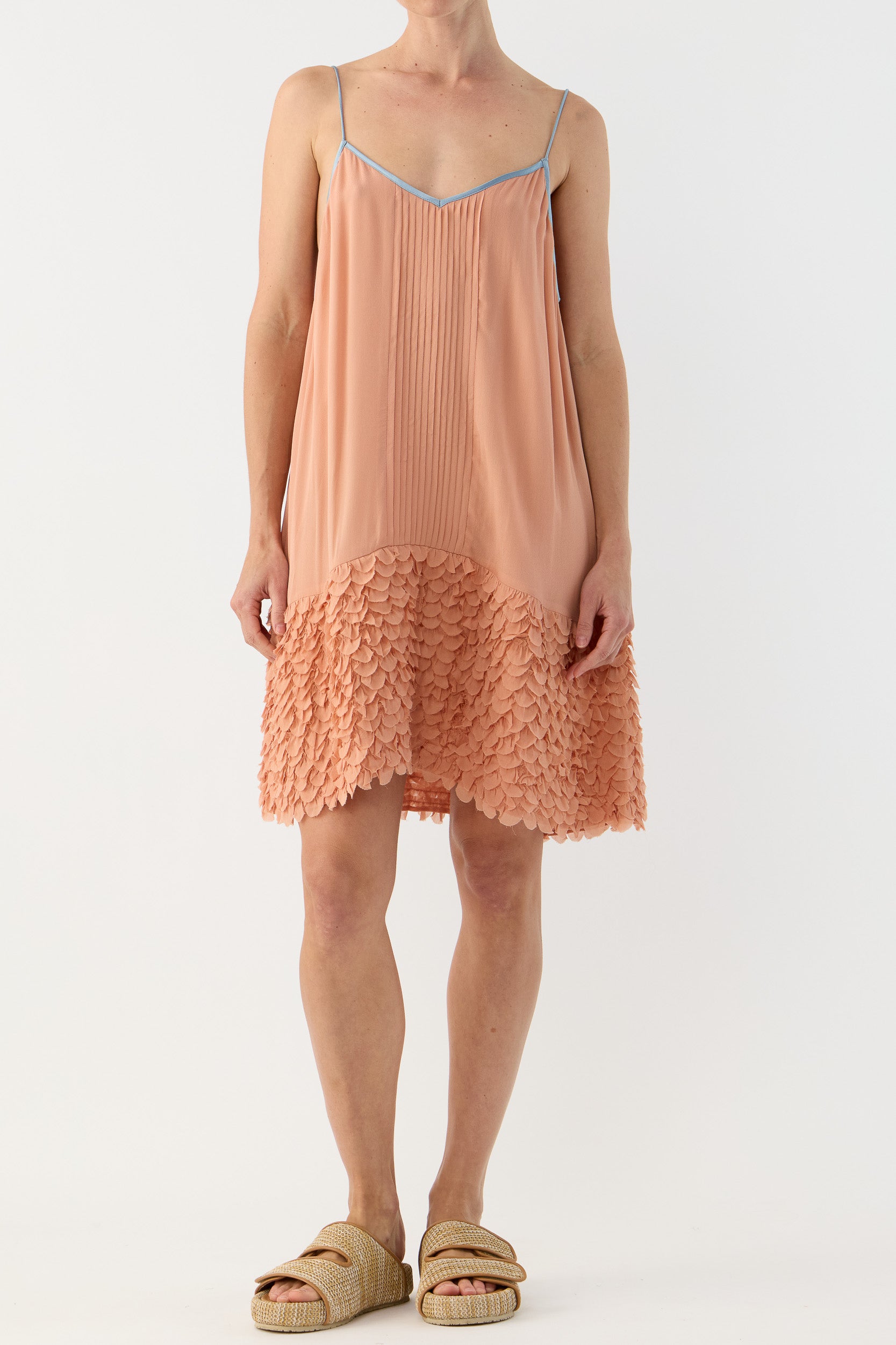 Addie Scalloped Chiffon Slip