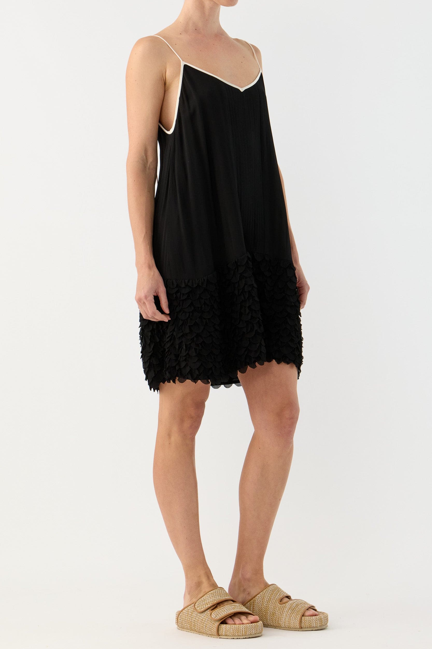 Addie Scalloped Chiffon Slip