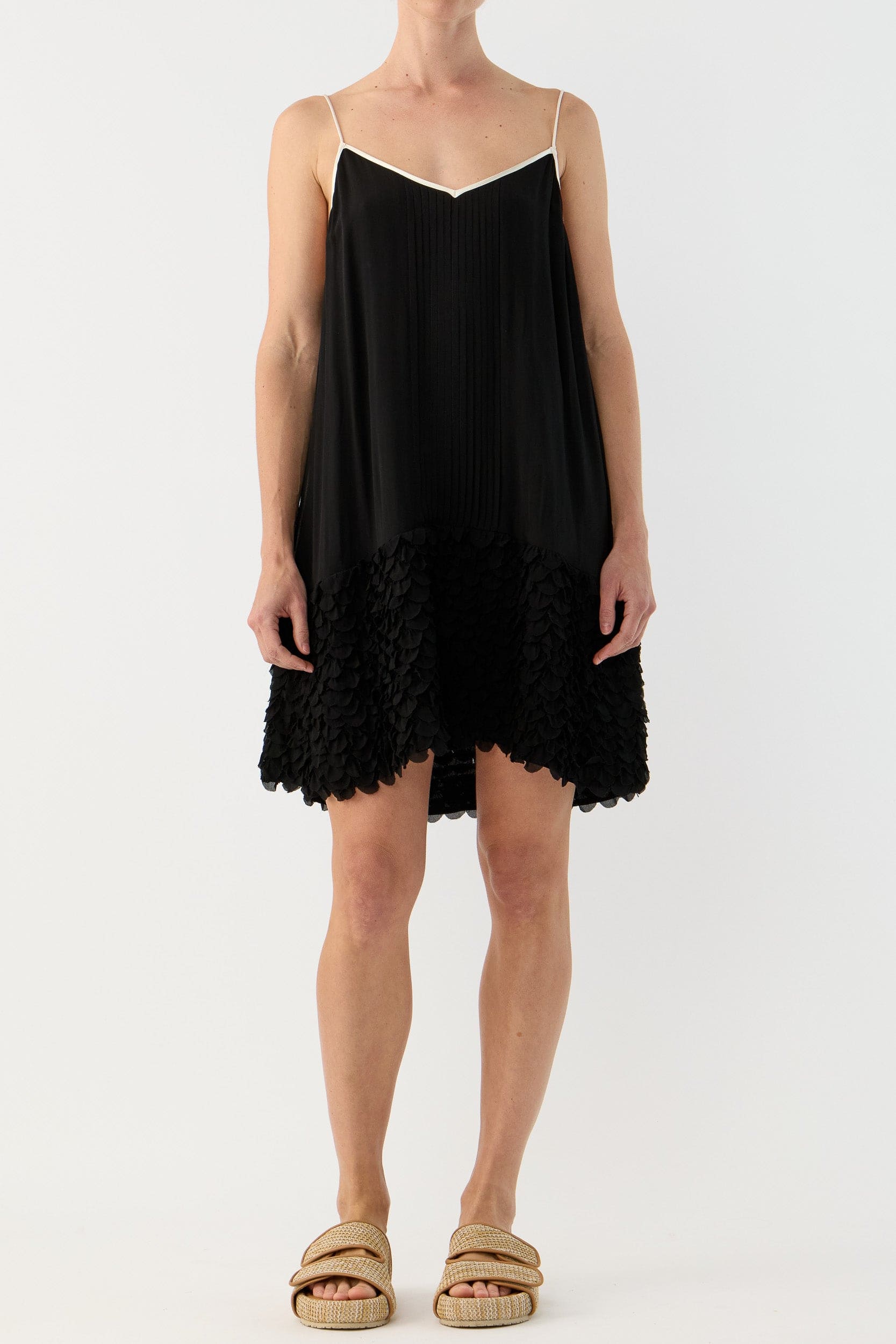 Addie Scalloped Chiffon Slip
